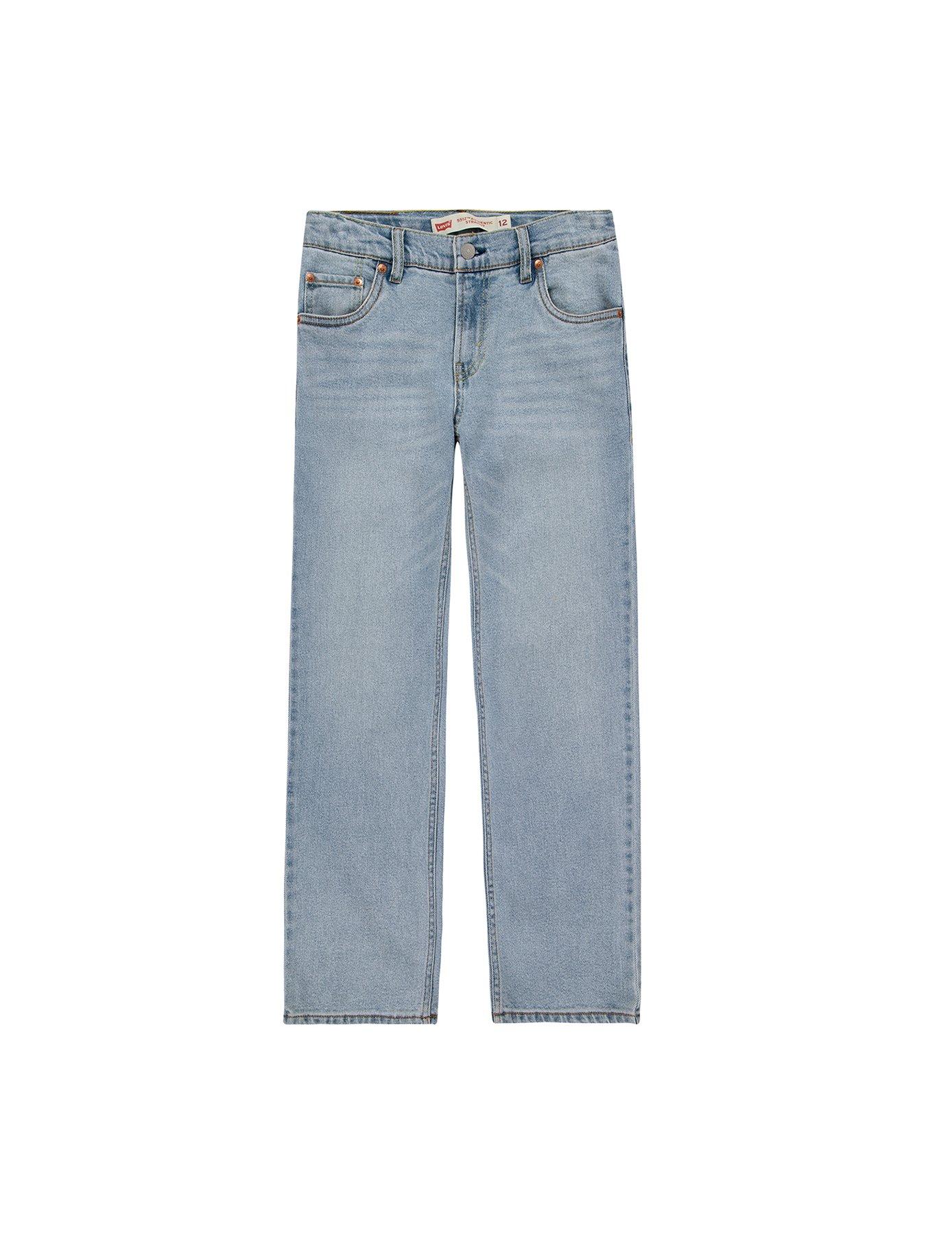  image of levis-boys-551z-authentic-straight-jean-light-blue