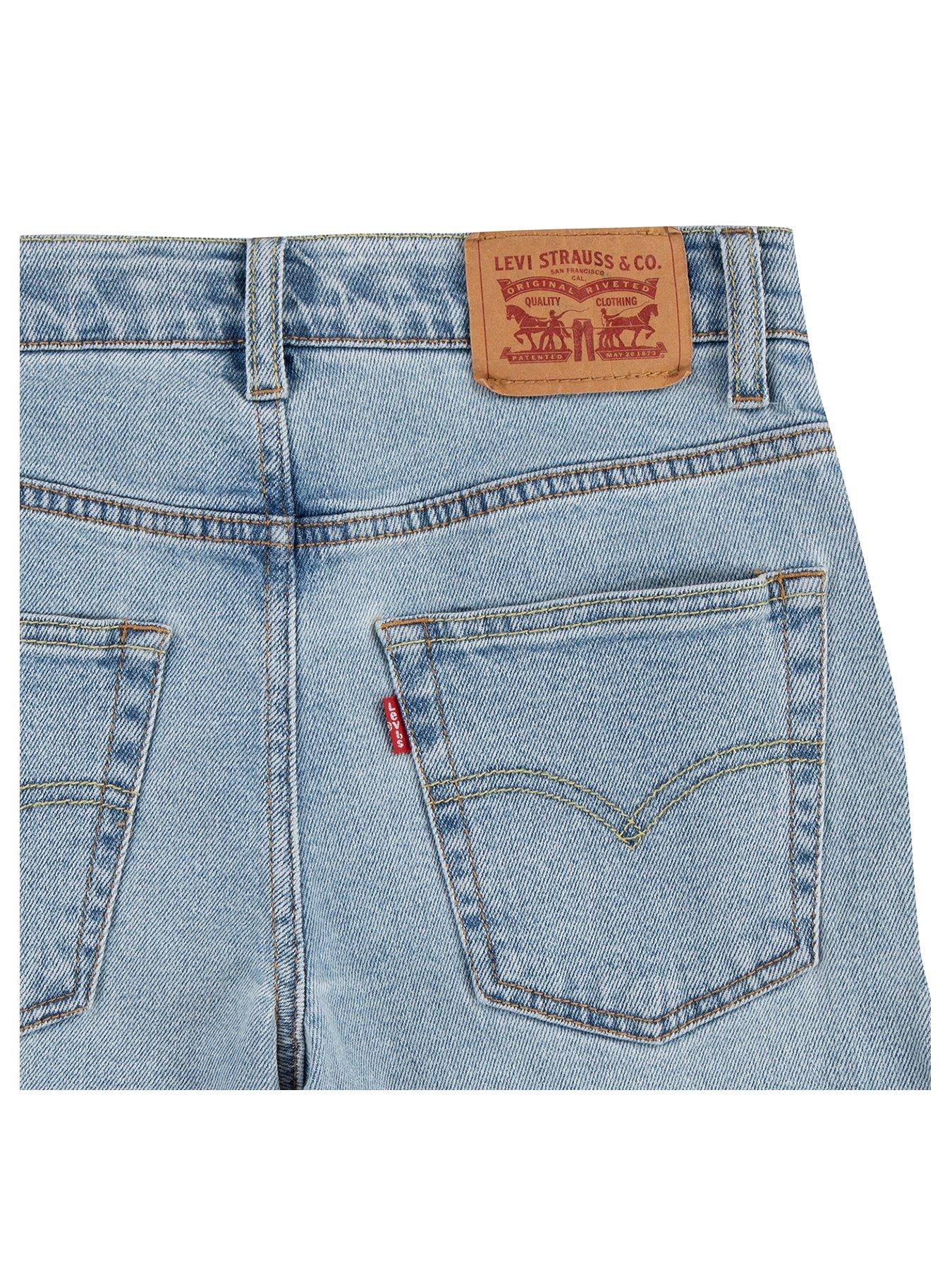  image of levis-boys-551z-authentic-straight-jean-light-blue