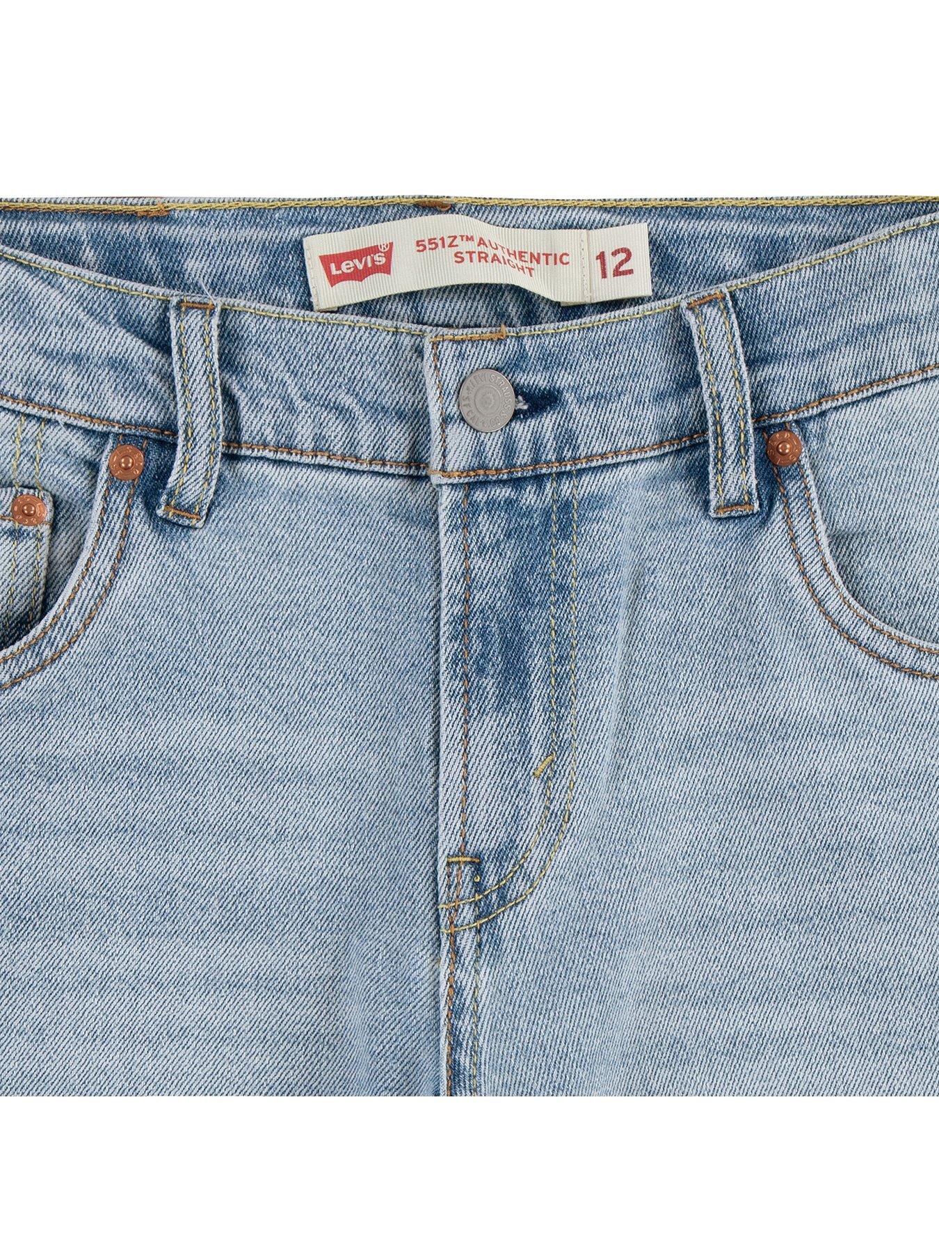  image of levis-boys-551z-authentic-straight-jean-light-blue