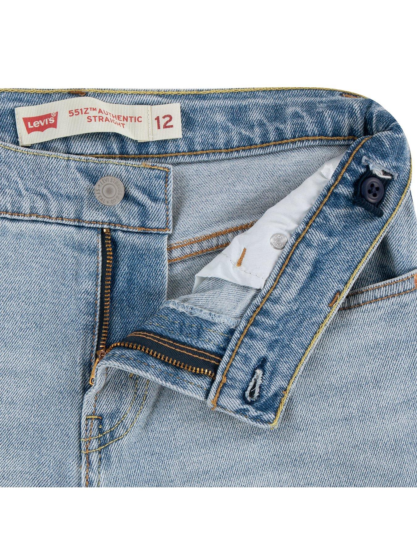  image of levis-boys-551z-authentic-straight-jean-light-blue