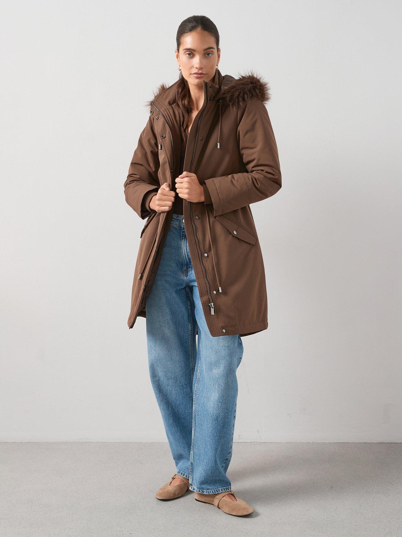 V by Very Ultimate Parka - Brown