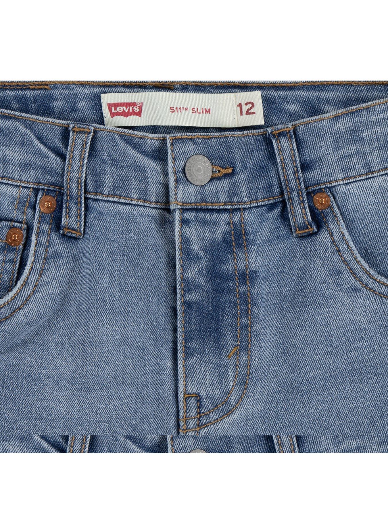  image of levis-boys-new-511-slim-fit-denim-short-blue