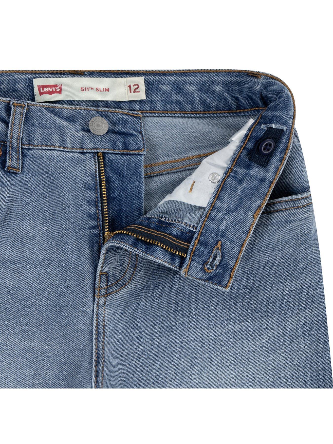  image of levis-boys-new-511-slim-fit-denim-short-blue