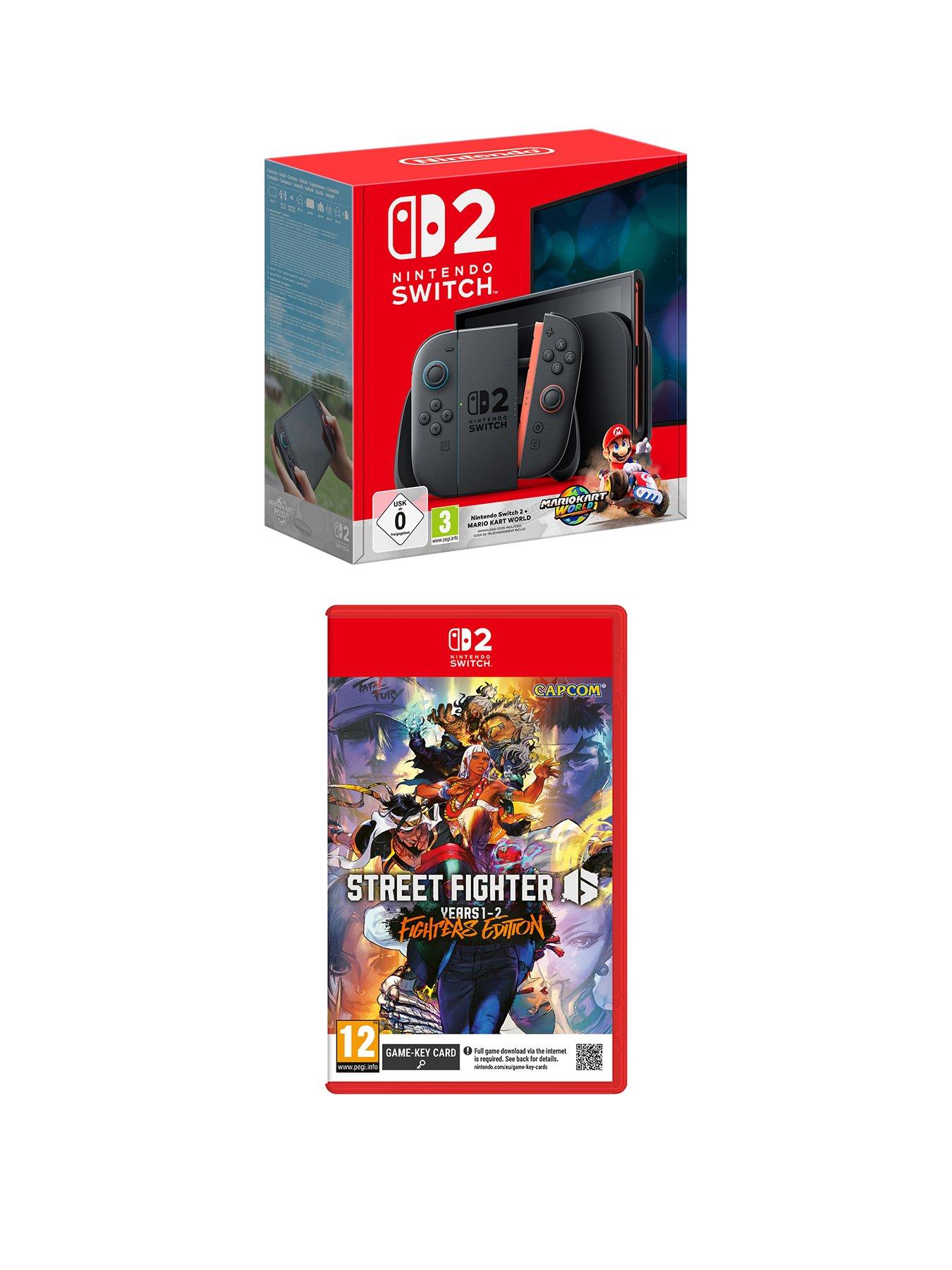 undefined Switch 2 Console + Mario Kart World + Street Fighter 6