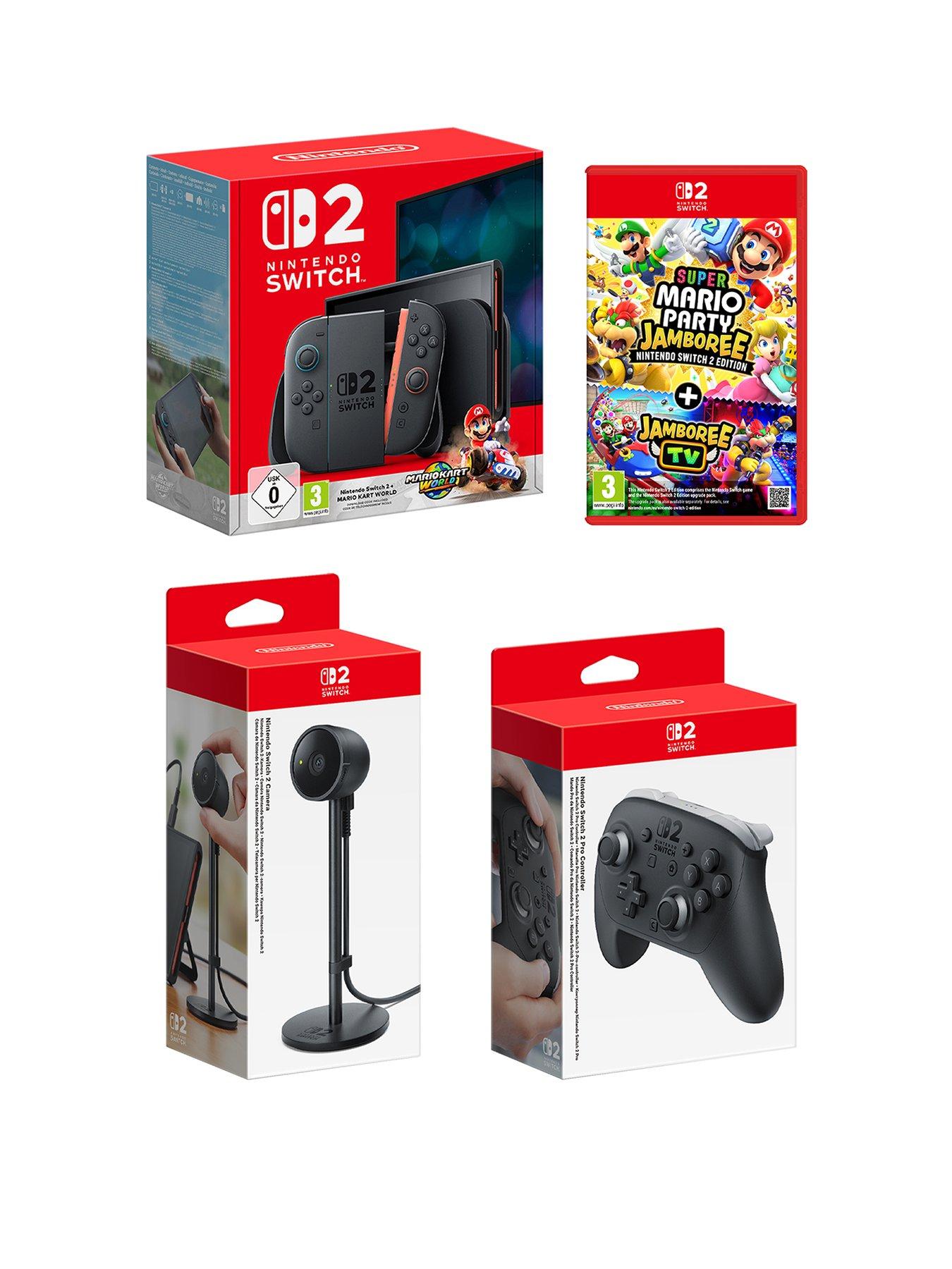 undefined Switch 2 + Mario Kart World + Mario Party Jambouree + Pro Controller + Camera