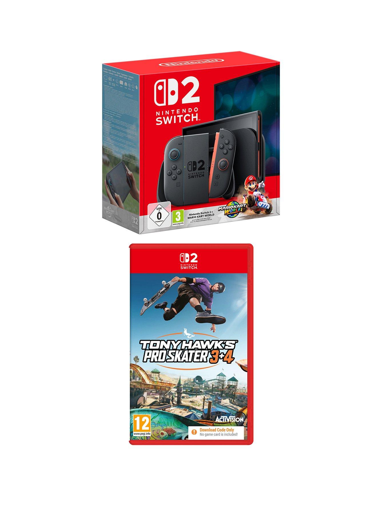 undefined + Mario Kart World +Tony Hawks Pro Skater 3+4 Switch 2