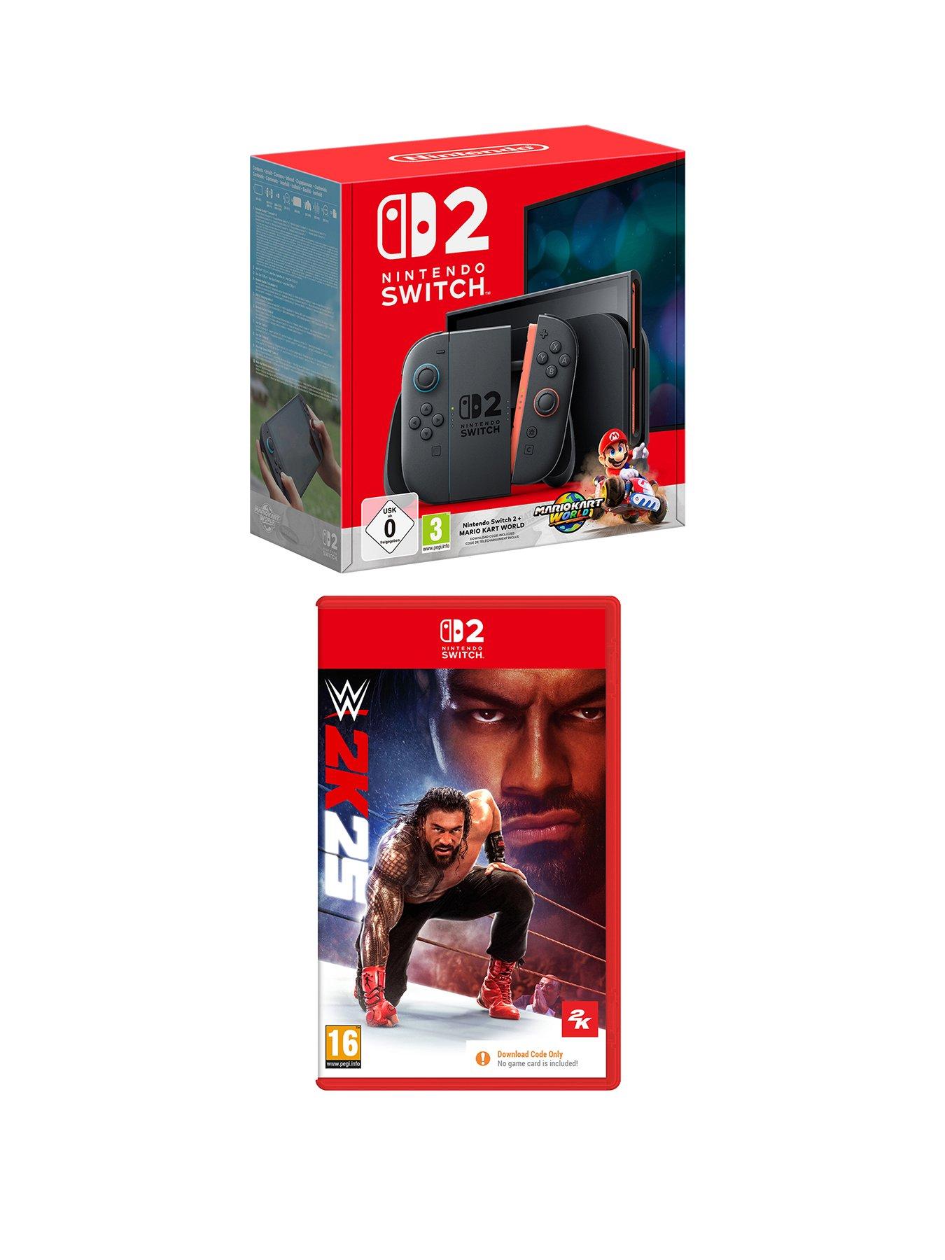 undefined + Mario Kart World +WWE 2K25 Switch 2