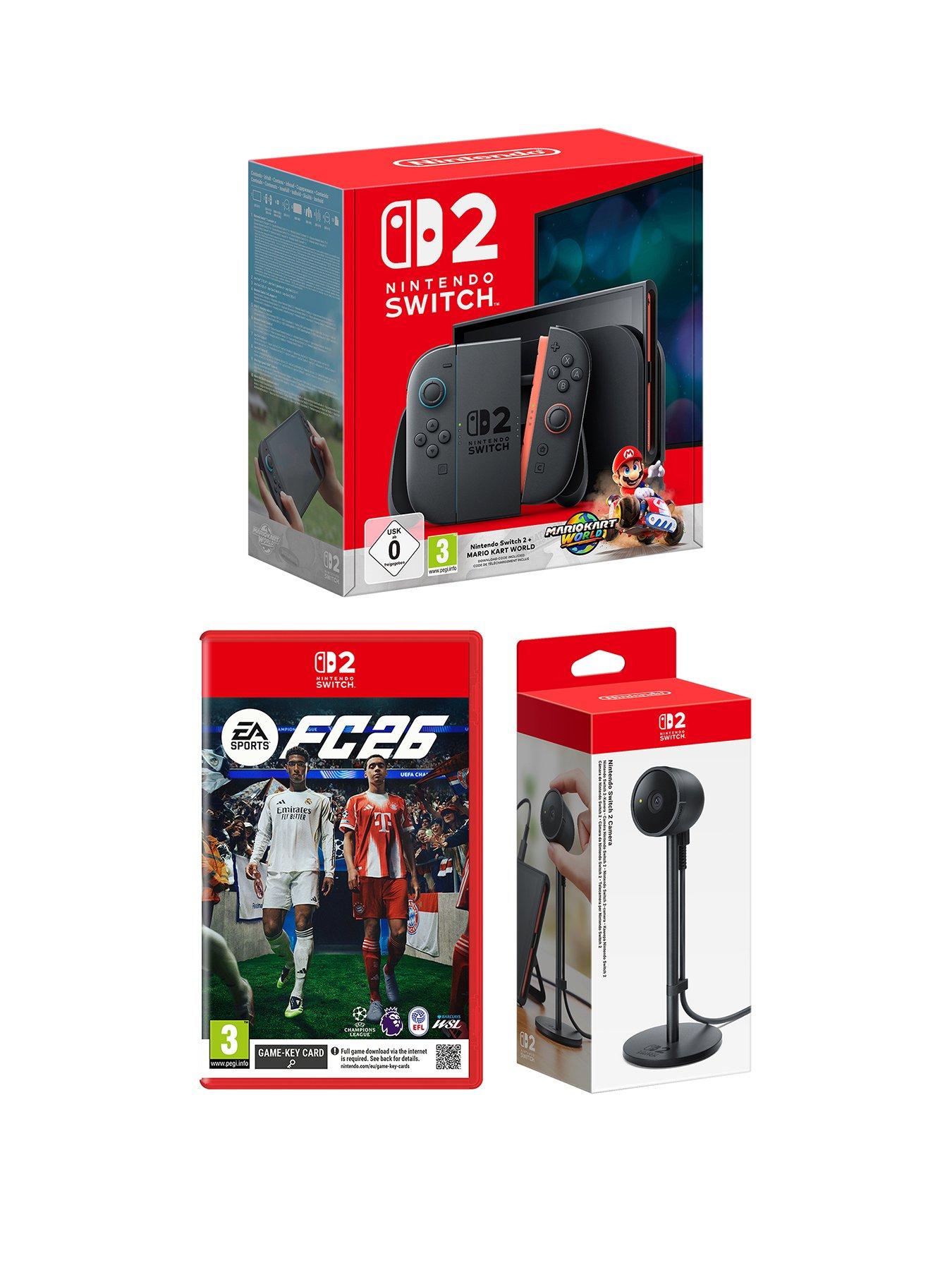 Nintendo Switch 2 Console + Mario Kart World + EA Sports FC 26 + Switch 2 Camera