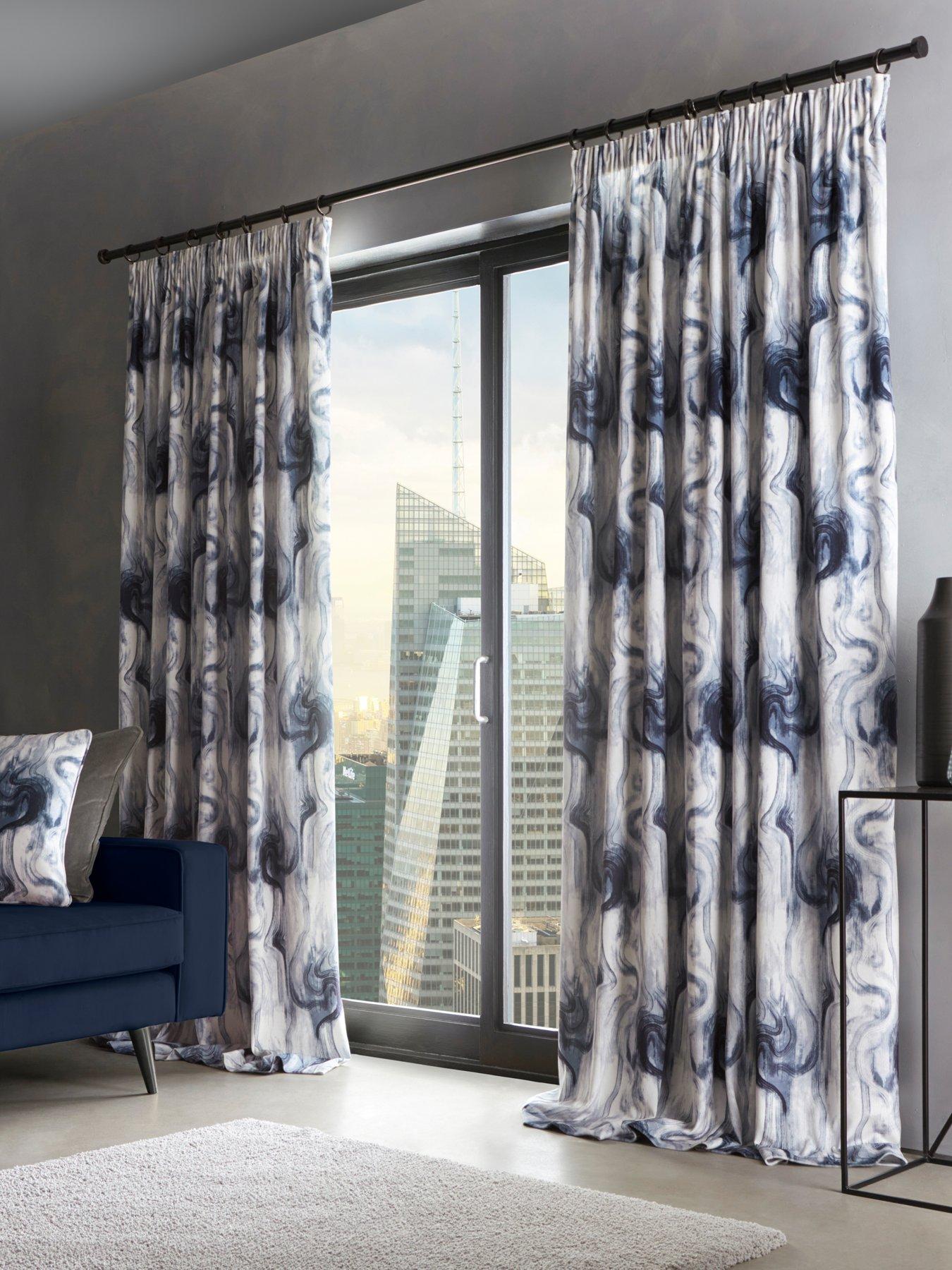 clarke-clarke-tessuto-smoke-and-midnight-pencil-pleat-curtainsnbsp