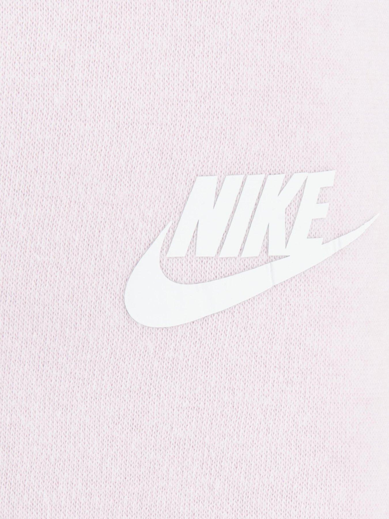  image of nike-infant-girls-club-fleece-jogger-and-hoodie-set-pink