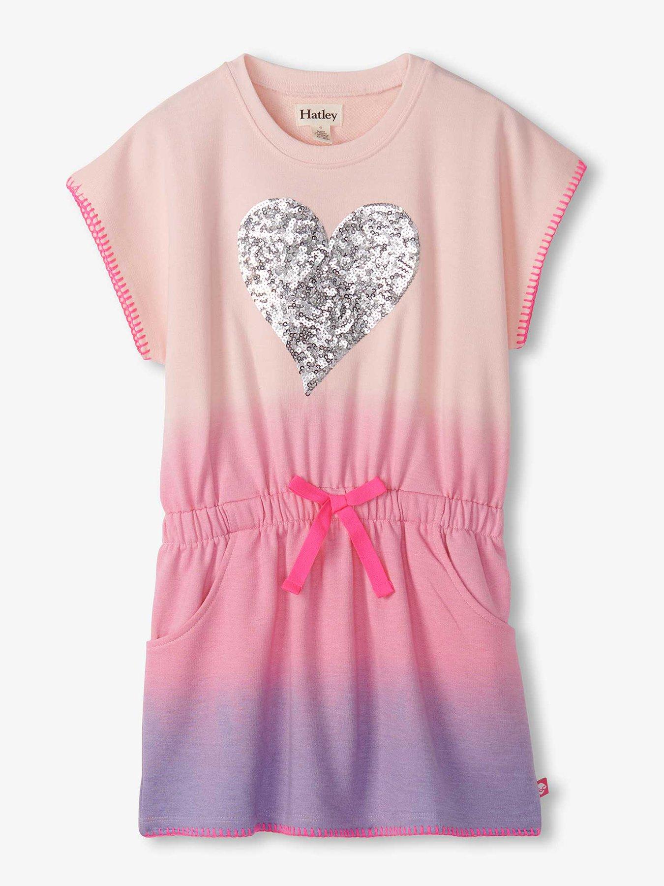 Hatley Girls Soft Dip Dye Pull On Dress - Pink