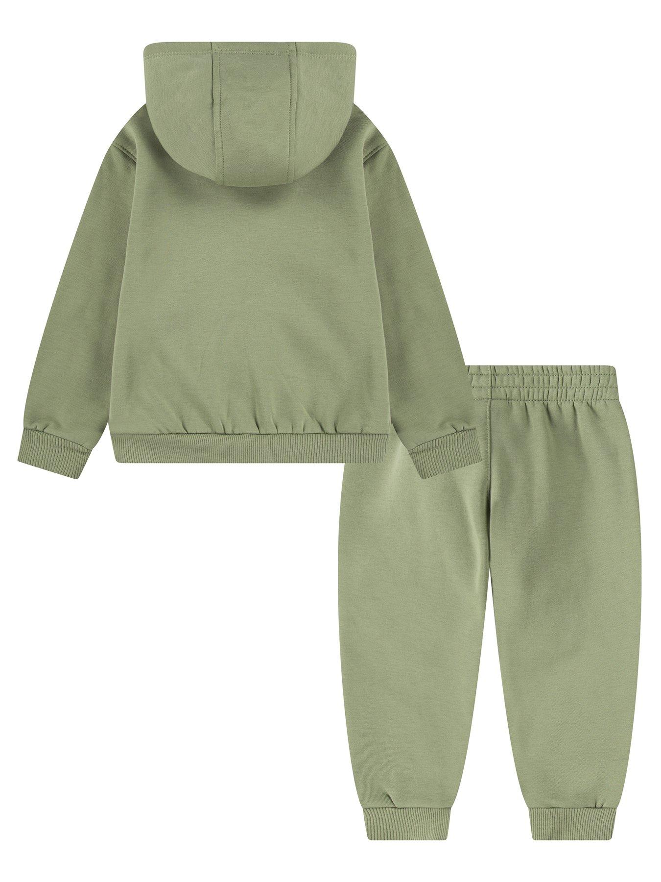  image of nike-infant-unisex-full-zip-tracksuit-khaki