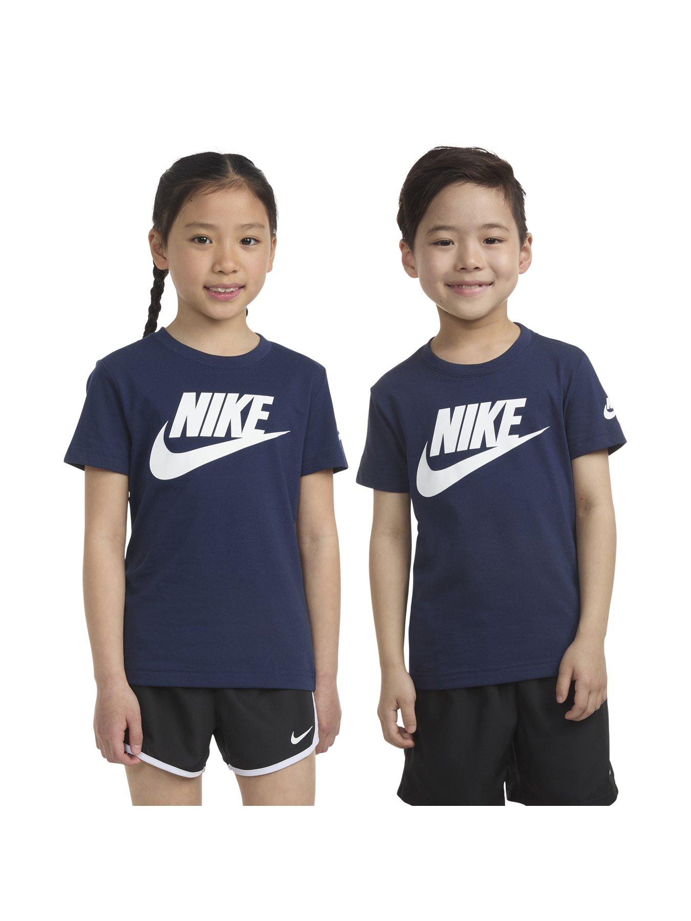  image of nike-kids-boys-futura-t-shirt-ss-navy-blue