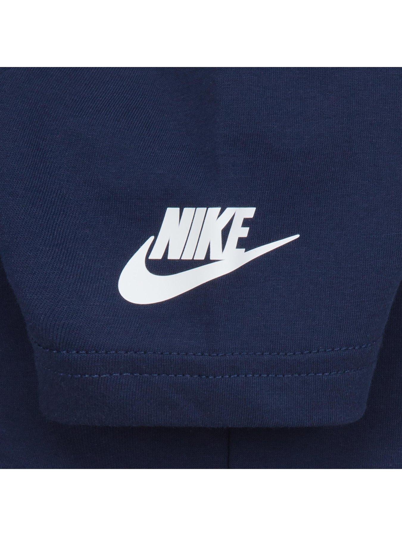  image of nike-kids-boys-futura-t-shirt-ss-navy-blue