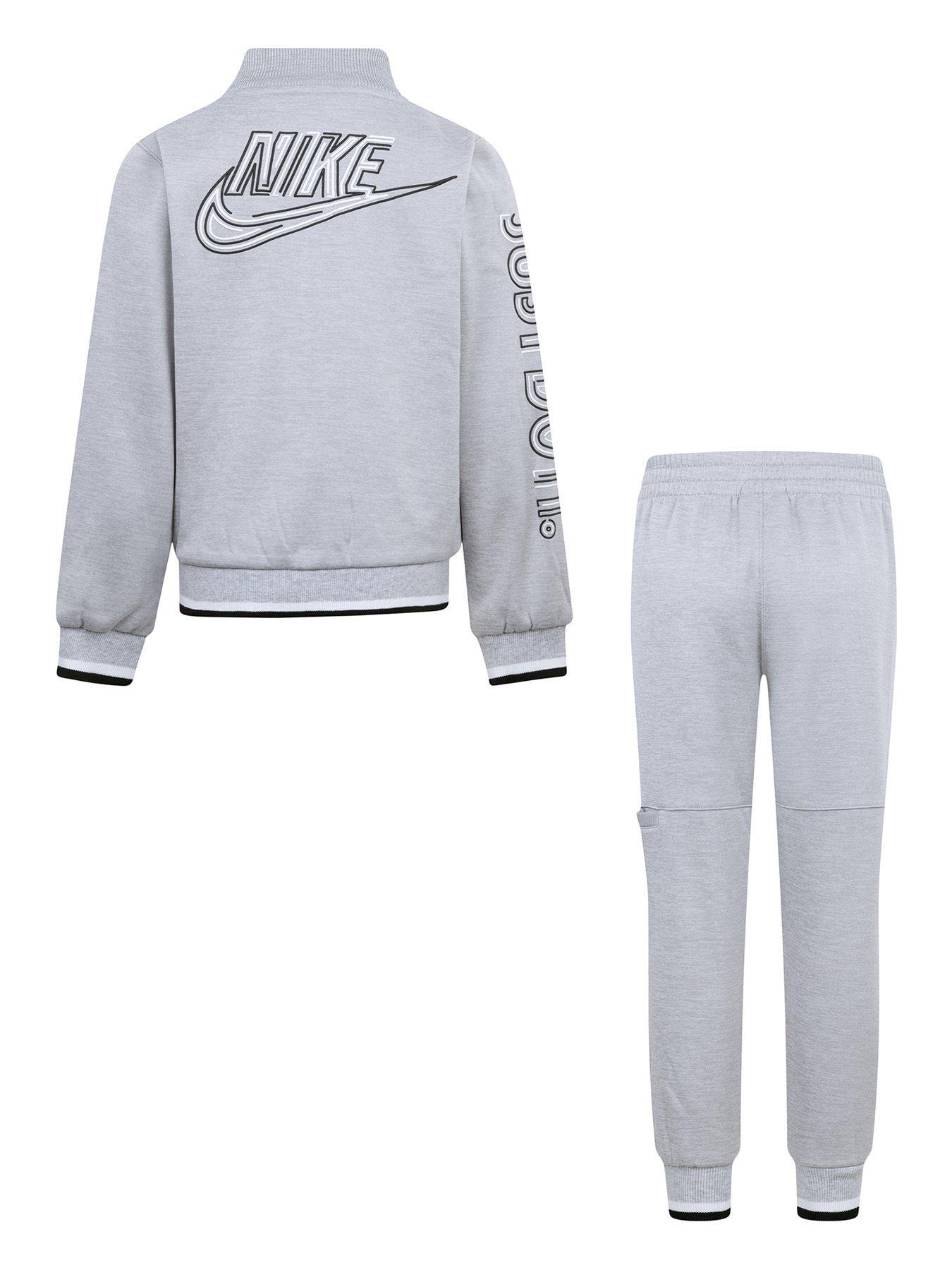  image of nike-kids-boys-futura-zip-through-jacket-and-jogger-set-grey