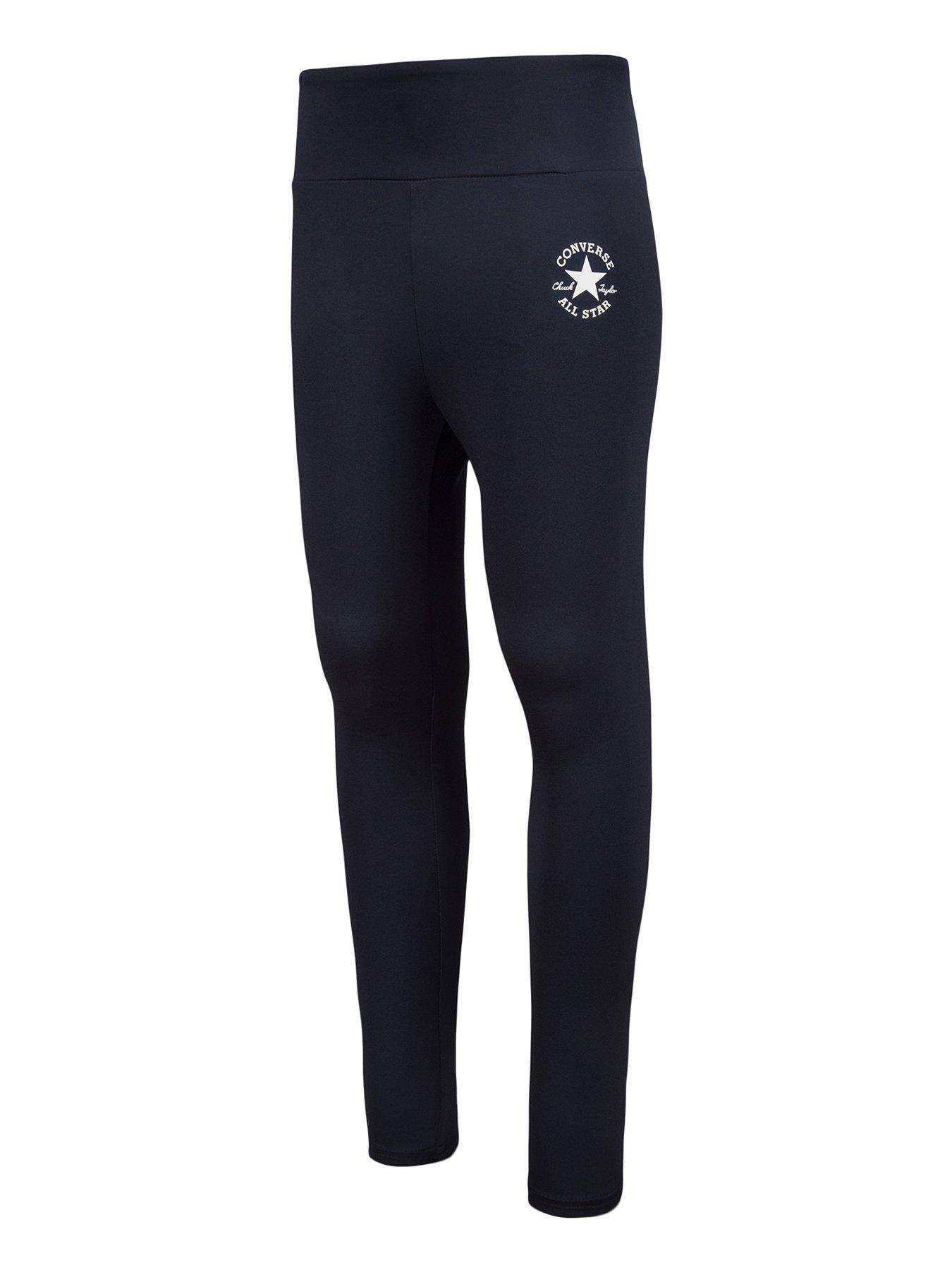  image of converse-junior-girls-leggings-black