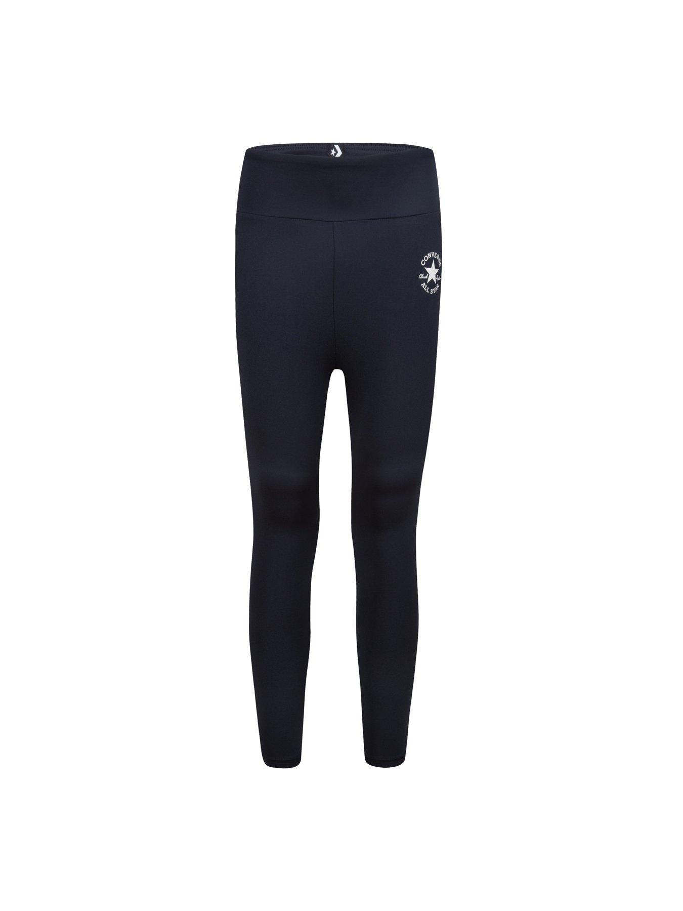  image of converse-junior-girls-leggings-black