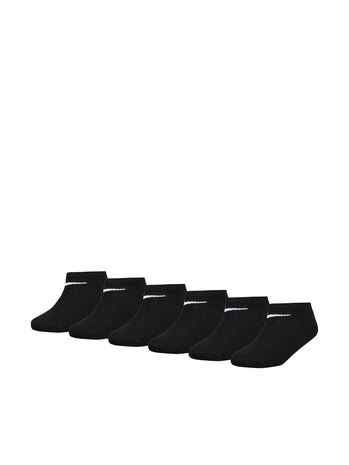 Image 1 of 3 of Nike Kids Unisex Basic No Show Socks 6 Pack - Black
