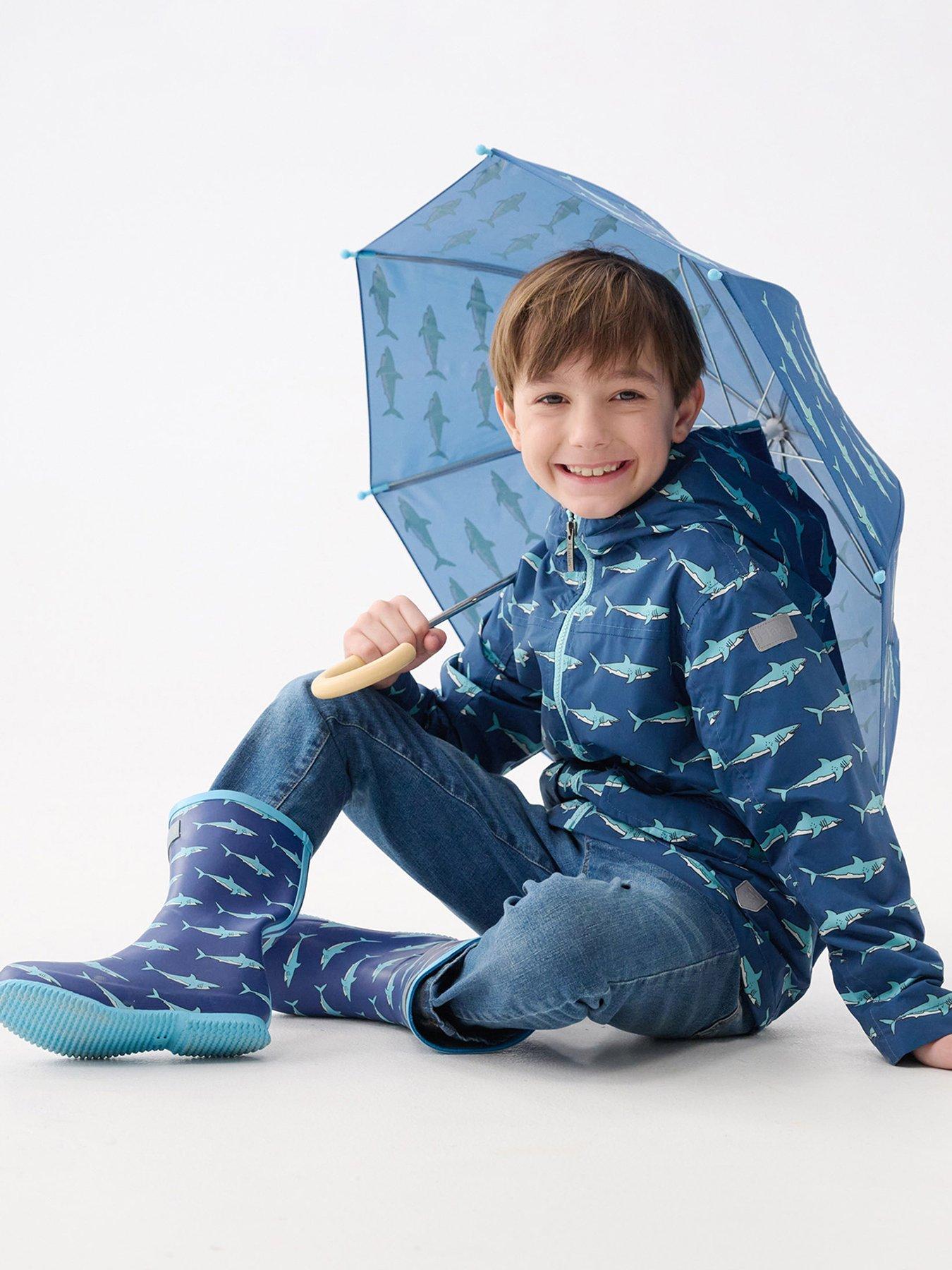 Hatley Boys Shark Tank Microfiber Field Jacket - Blue