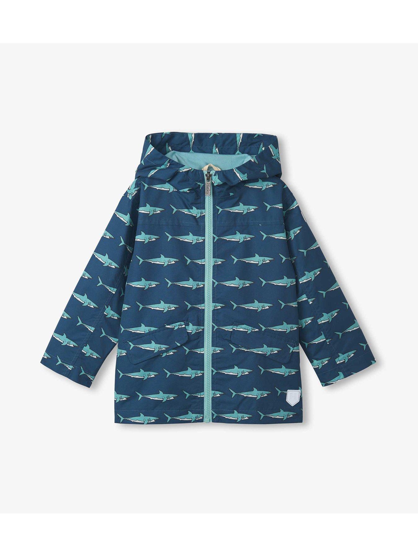 stillFront image of hatley-boys-shark-tank-microfiber-field-jacket-blue