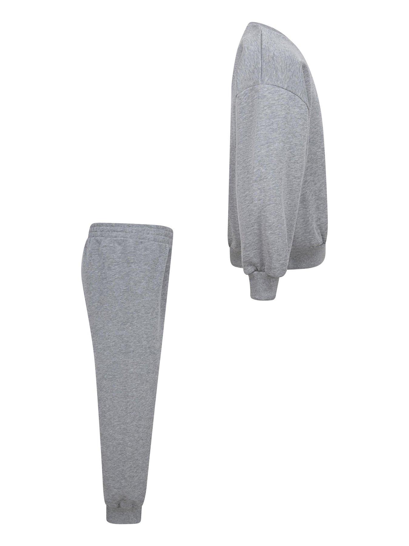  image of nike-kids-unisex-essential-crew-and-jogger-set-grey