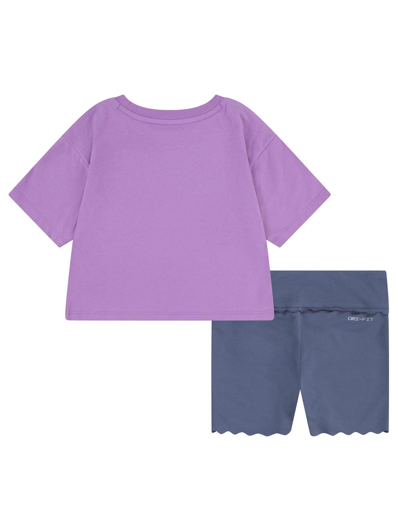 back image of nike-kids-girls-swoosh-ss-t-shirt-and-bike-short-set-purple