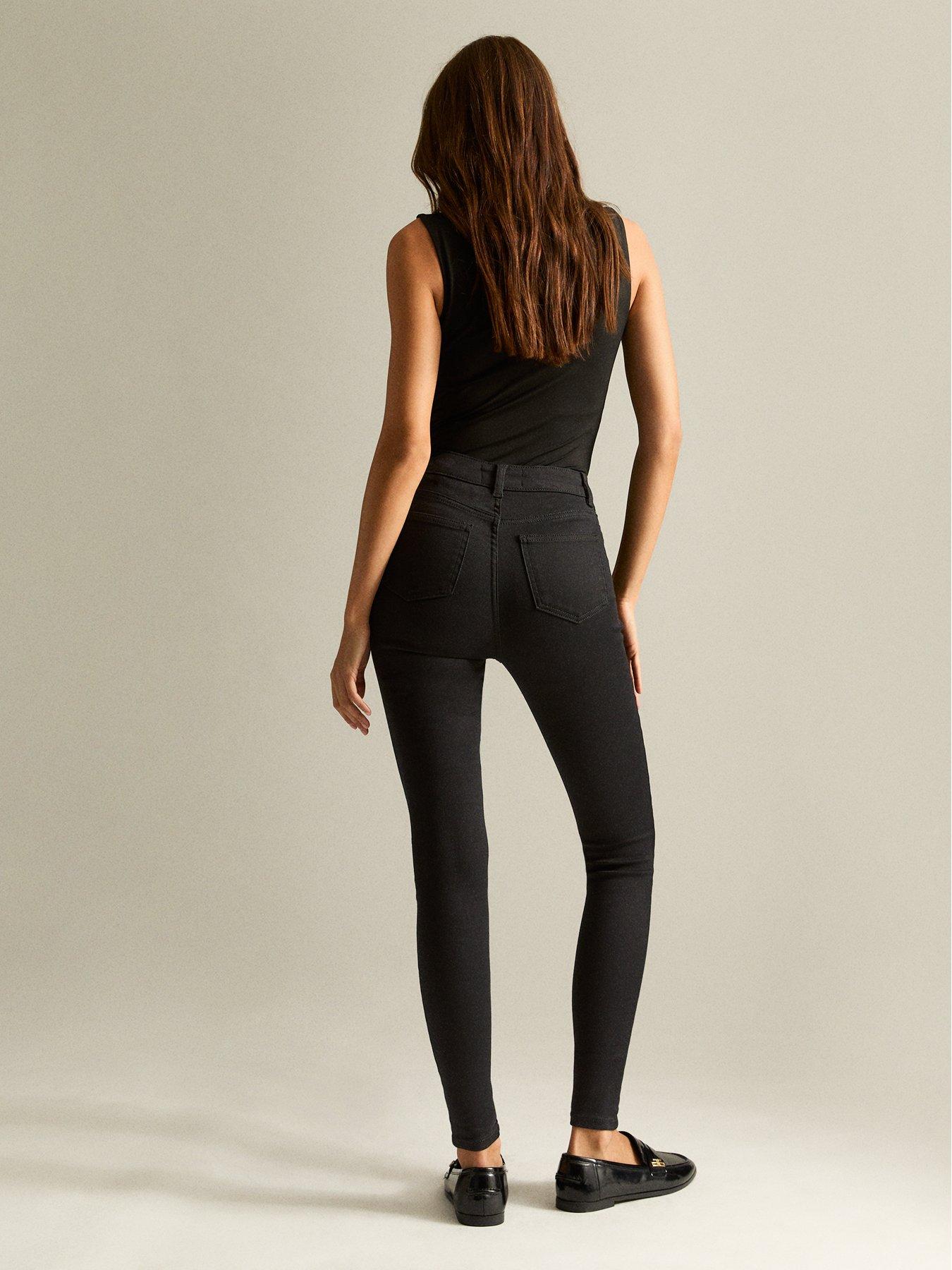 New Look Stay High Waist Hallie Super Skinny Jeans Black