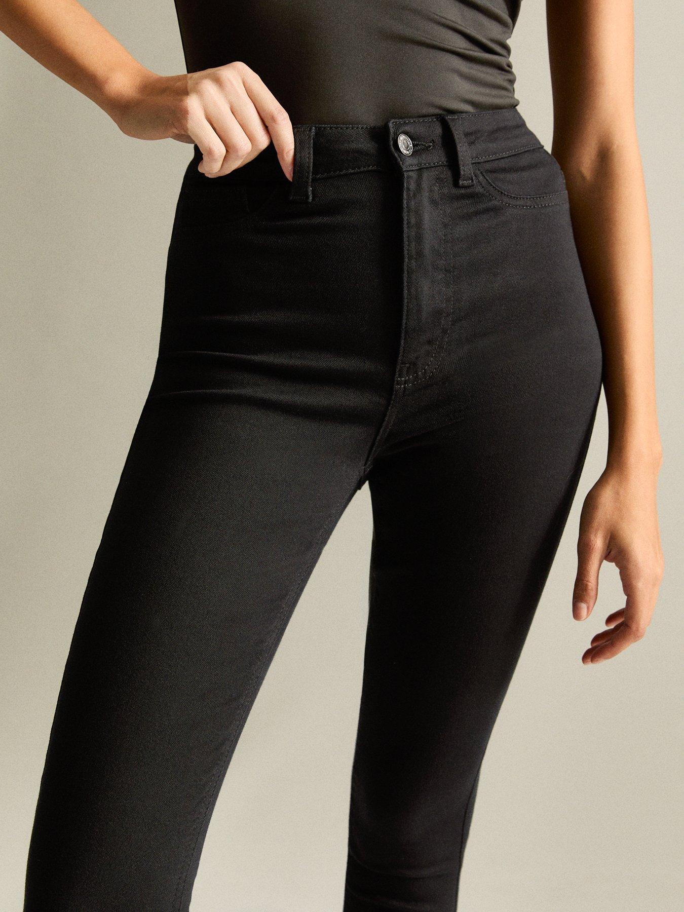 New Look Stay High Waist Hallie Super Skinny Jeans Black
