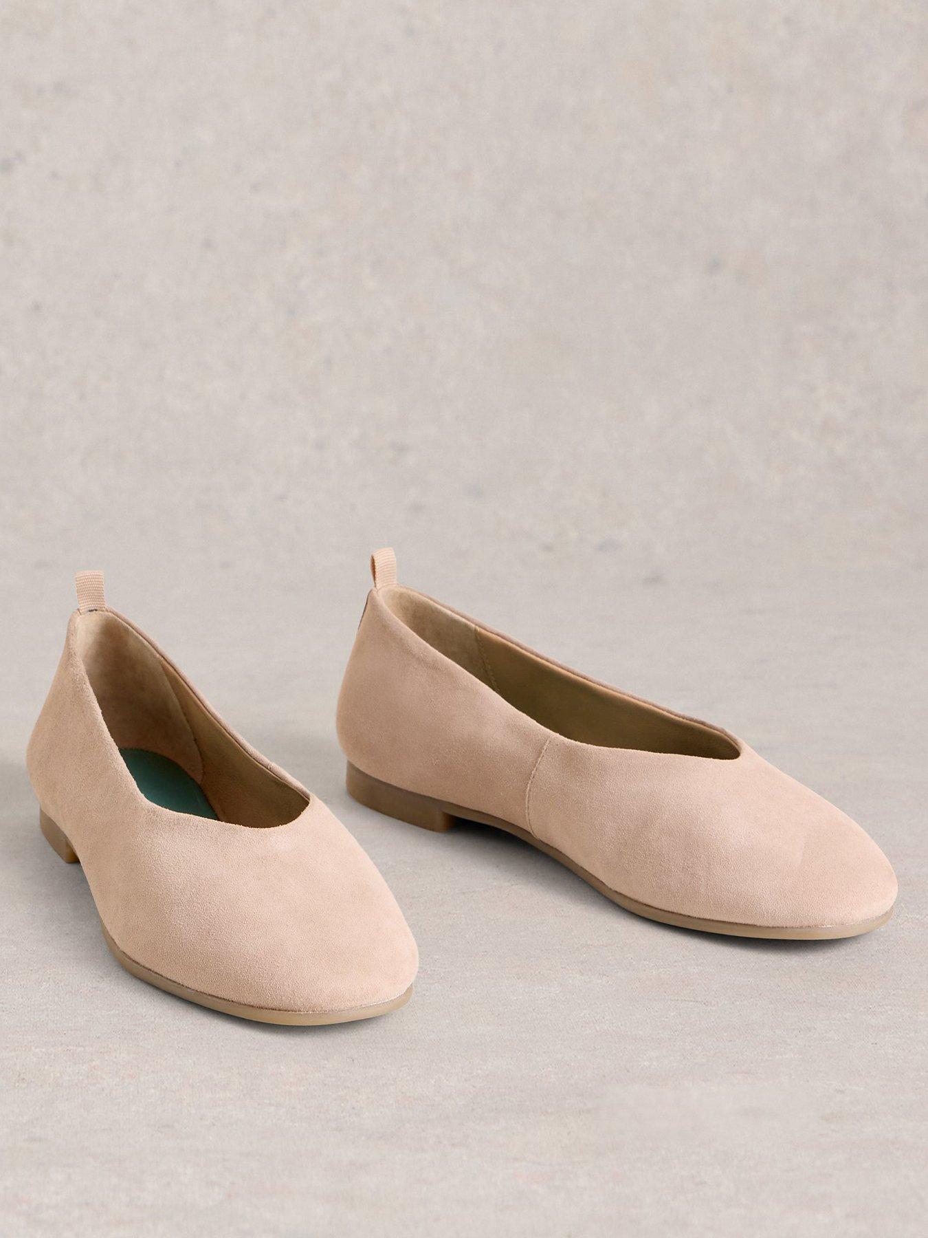  image of white-stuff-cheri-leather-ballerina-pump-beige