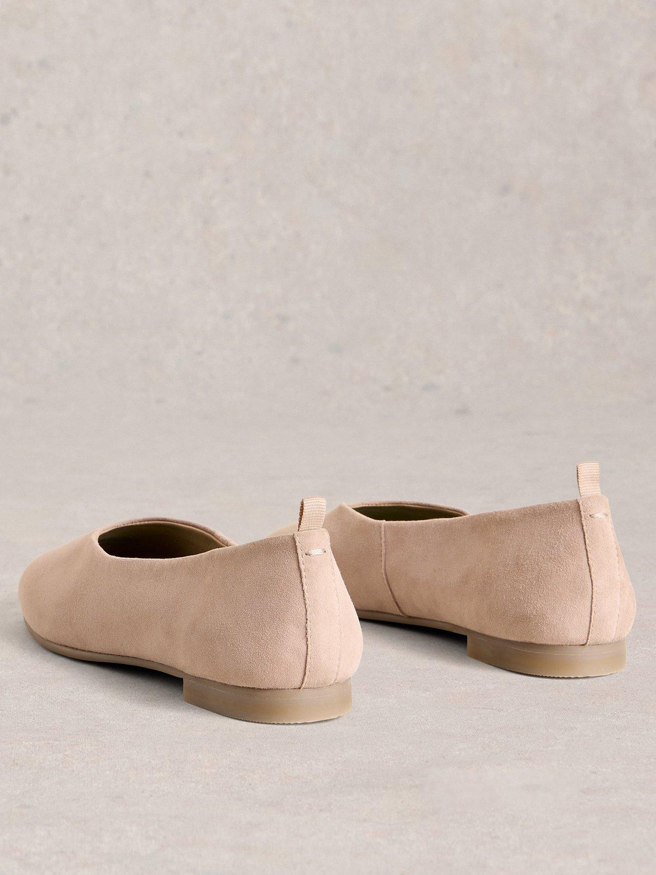  image of white-stuff-cheri-leather-ballerina-pump-beige