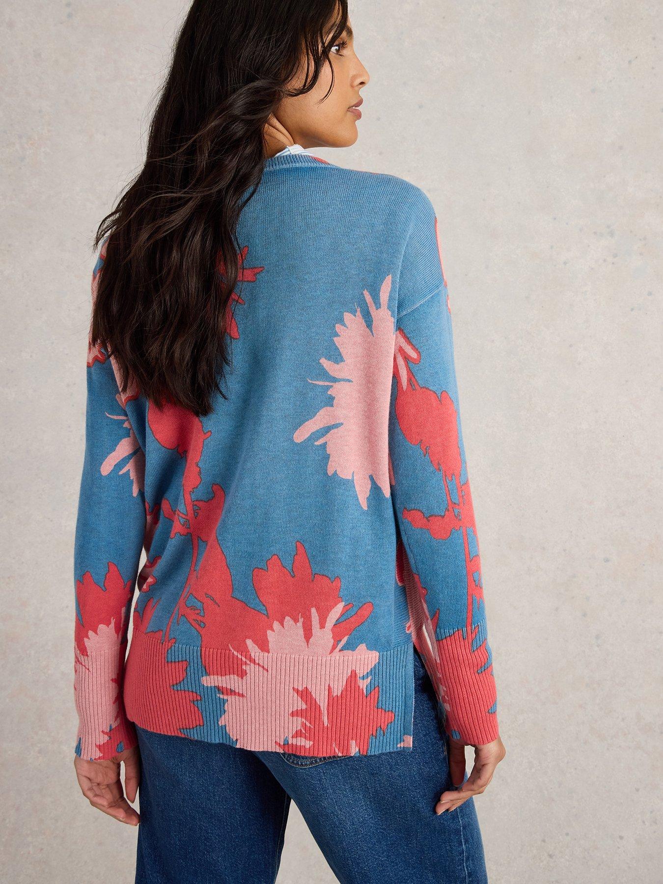  image of white-stuff-olive-floral-jumper-blue