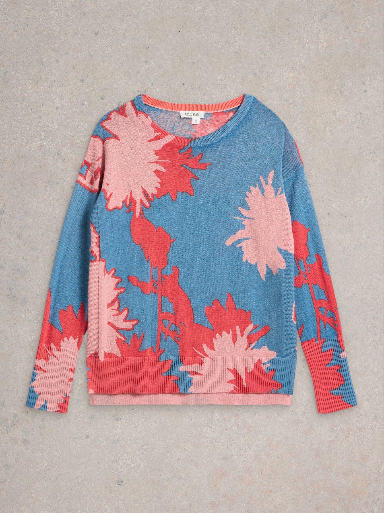  image of white-stuff-olive-floral-jumper-blue