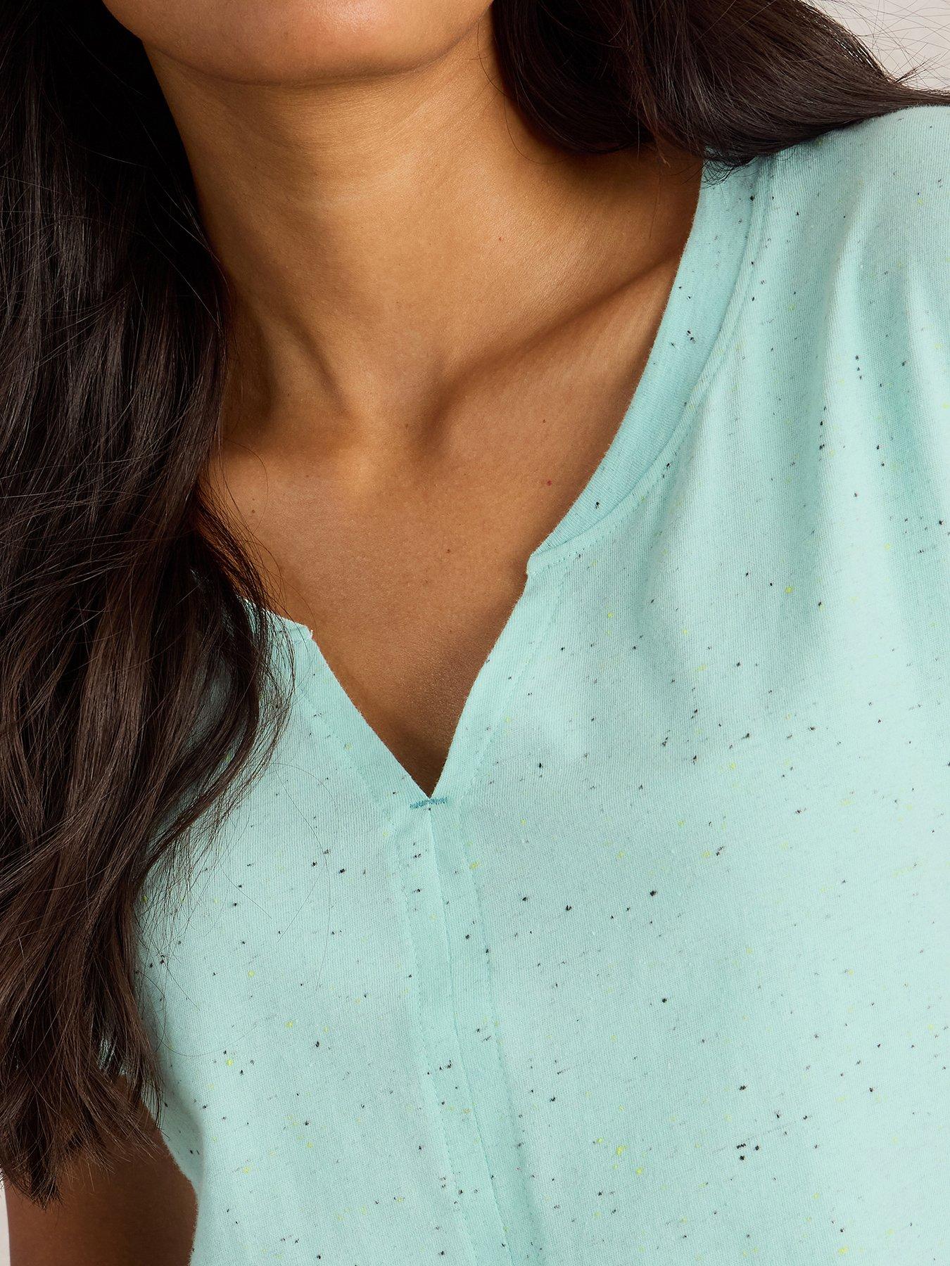  image of white-stuff-nelly-nep-notch-neck-tee-blue