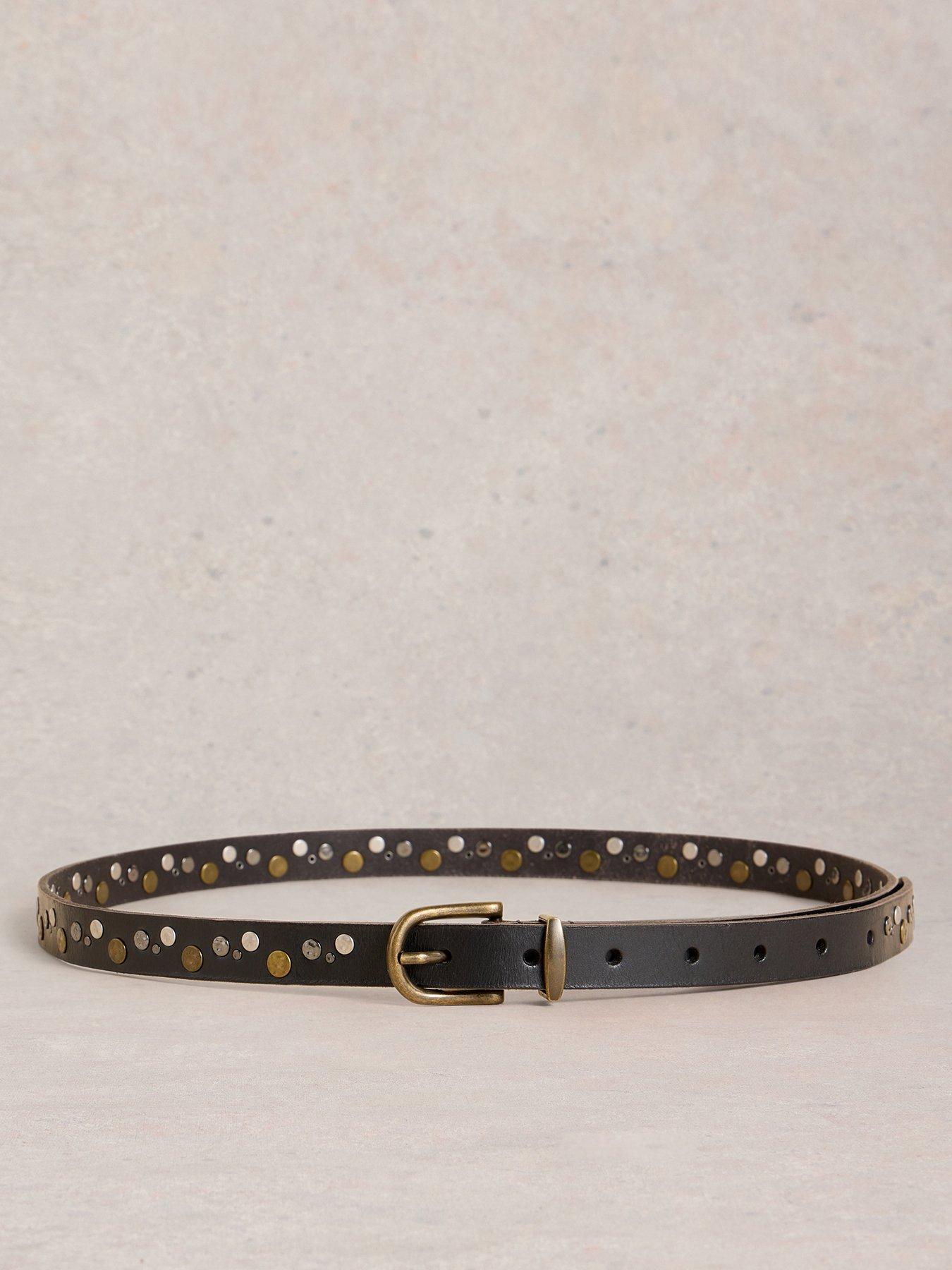 Image 2 of 3 of White Stuff Studded Western Belt - Black