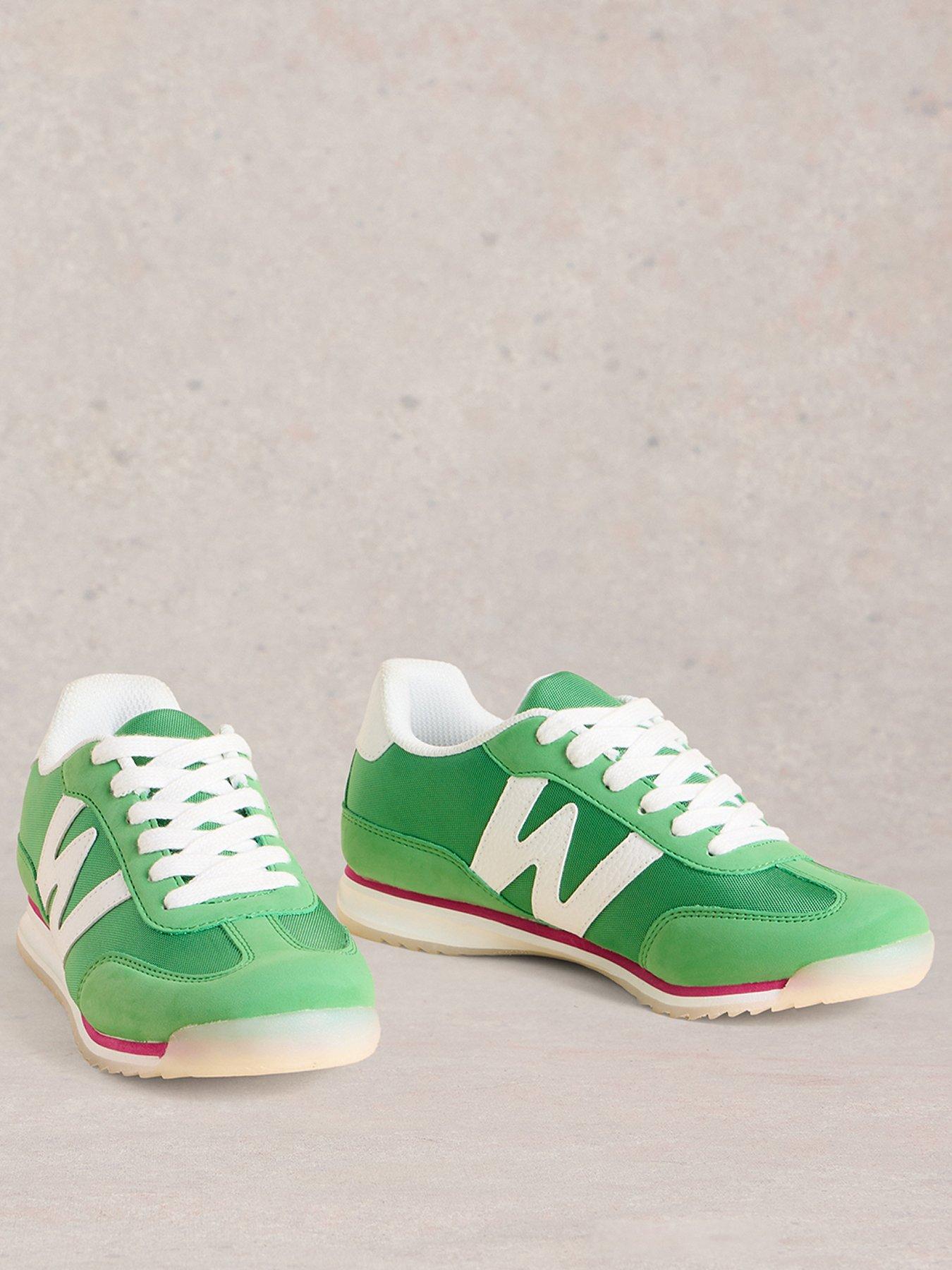  image of white-stuff-lucy-trainer-green