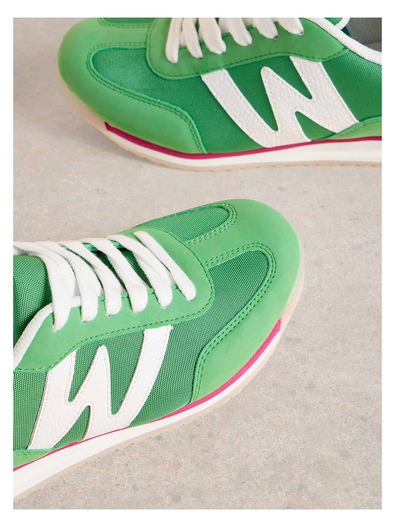  image of white-stuff-lucy-trainer-green