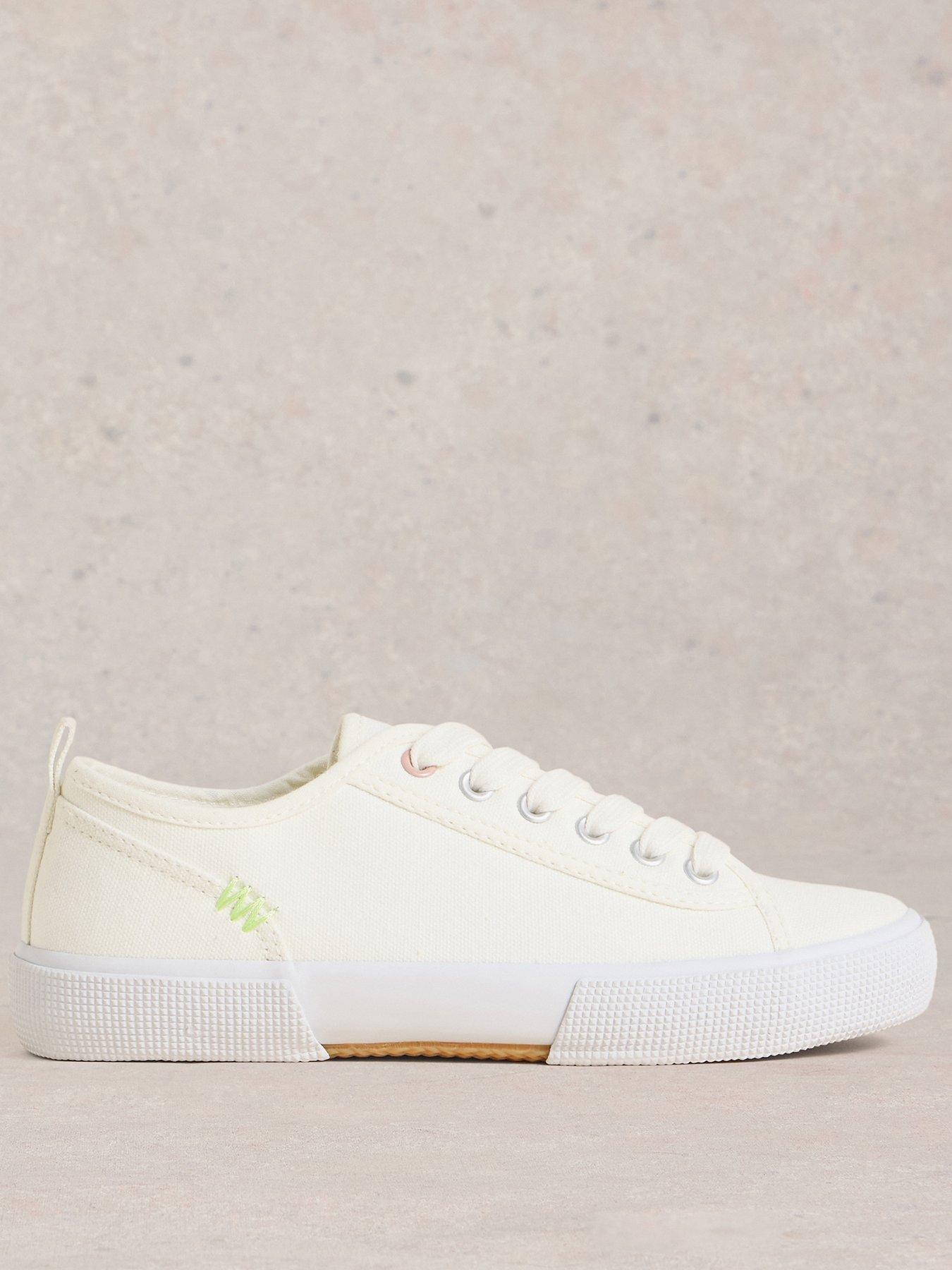  image of white-stuff-pippa-canvas-lace-up-trainer-white