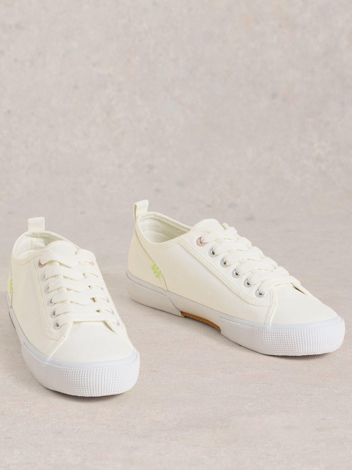  image of white-stuff-pippa-canvas-lace-up-trainer-white