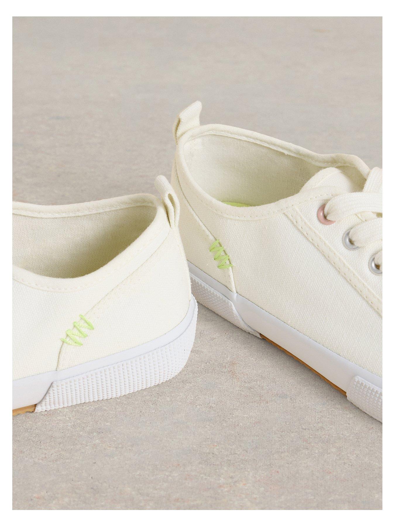  image of white-stuff-pippa-canvas-lace-up-trainer-white
