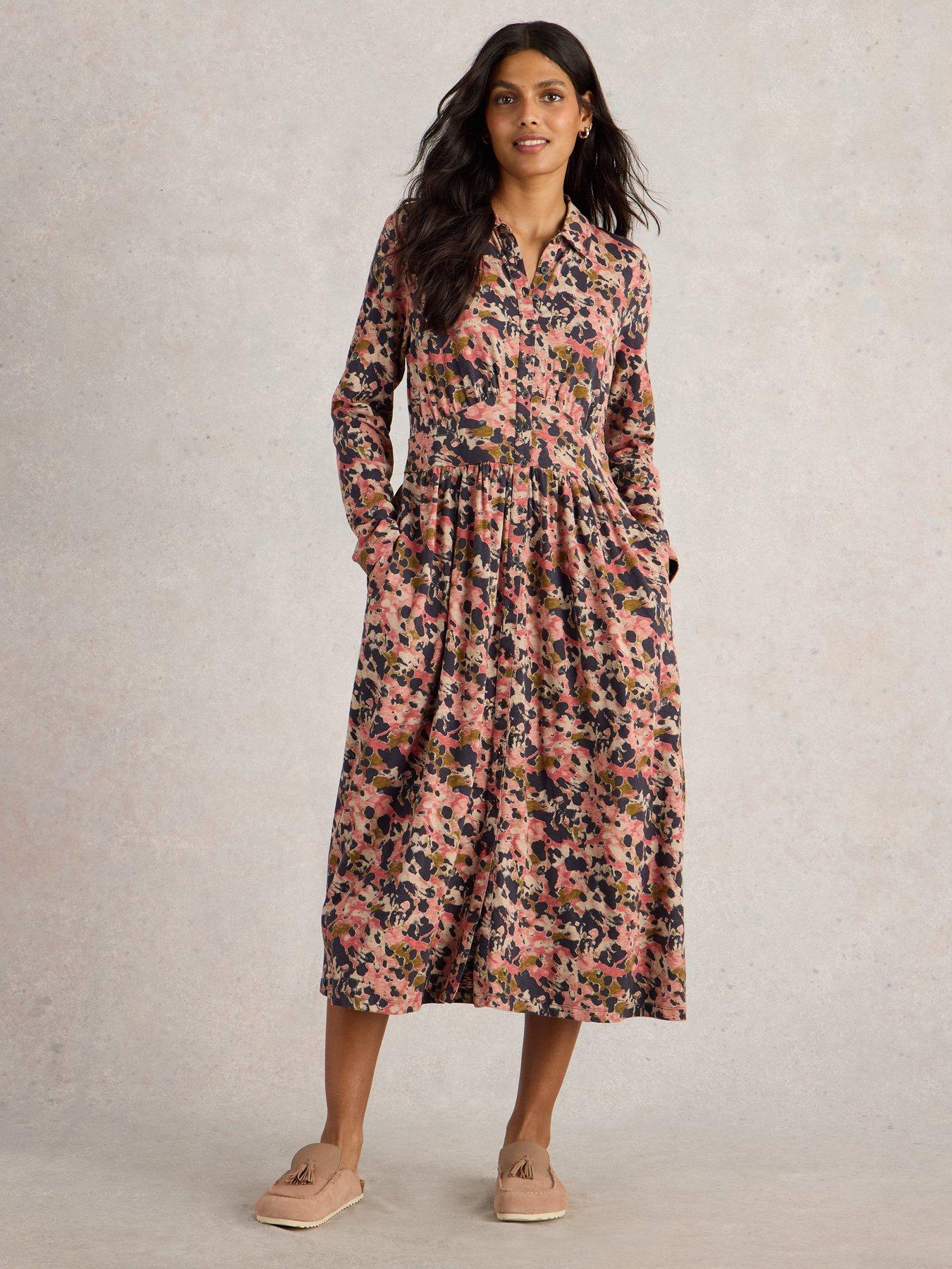 undefined Lottie Jersey Shirt Dress - Pink