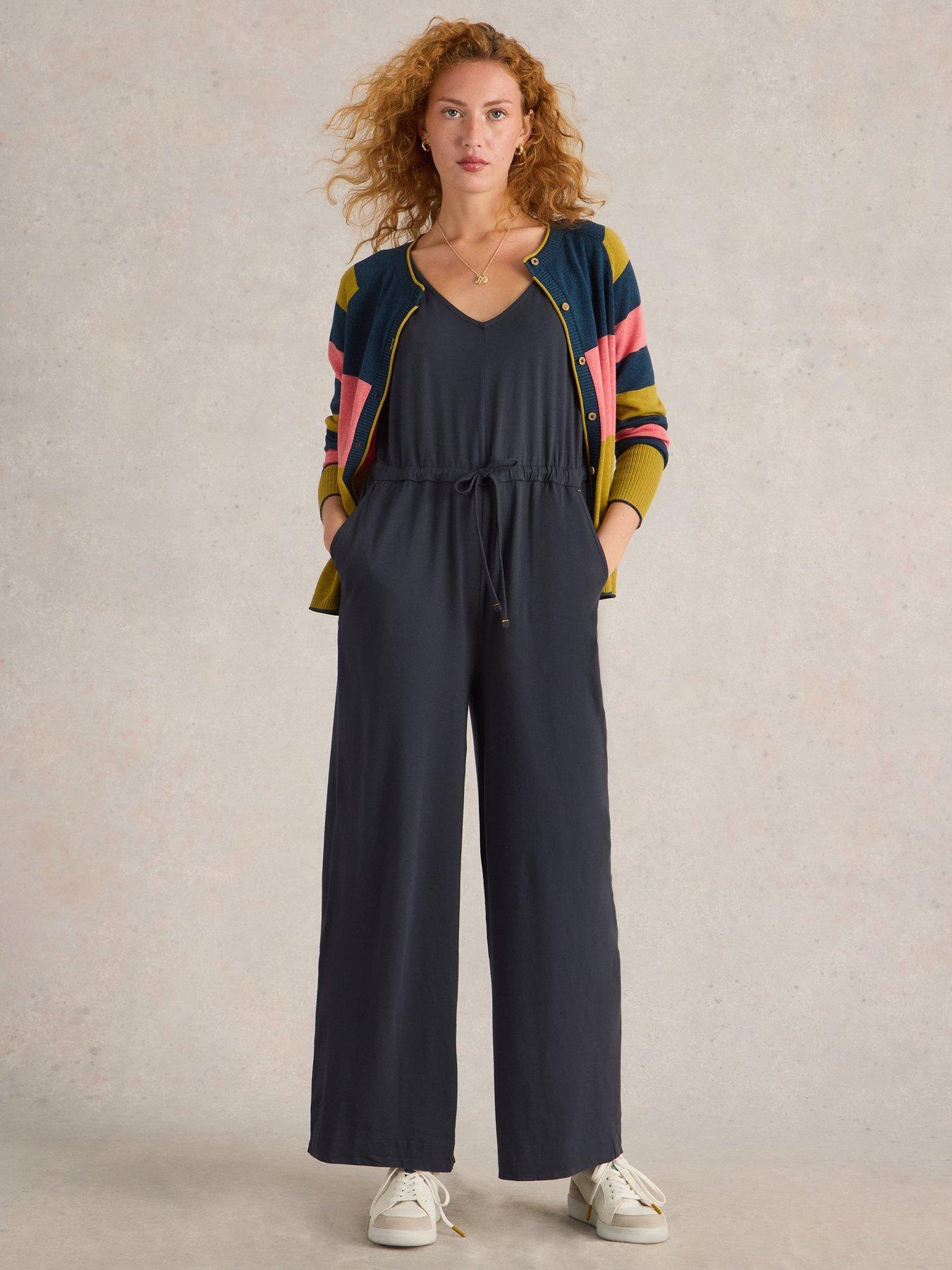 undefined Jasmine Jersey Jumpsuit - Grey