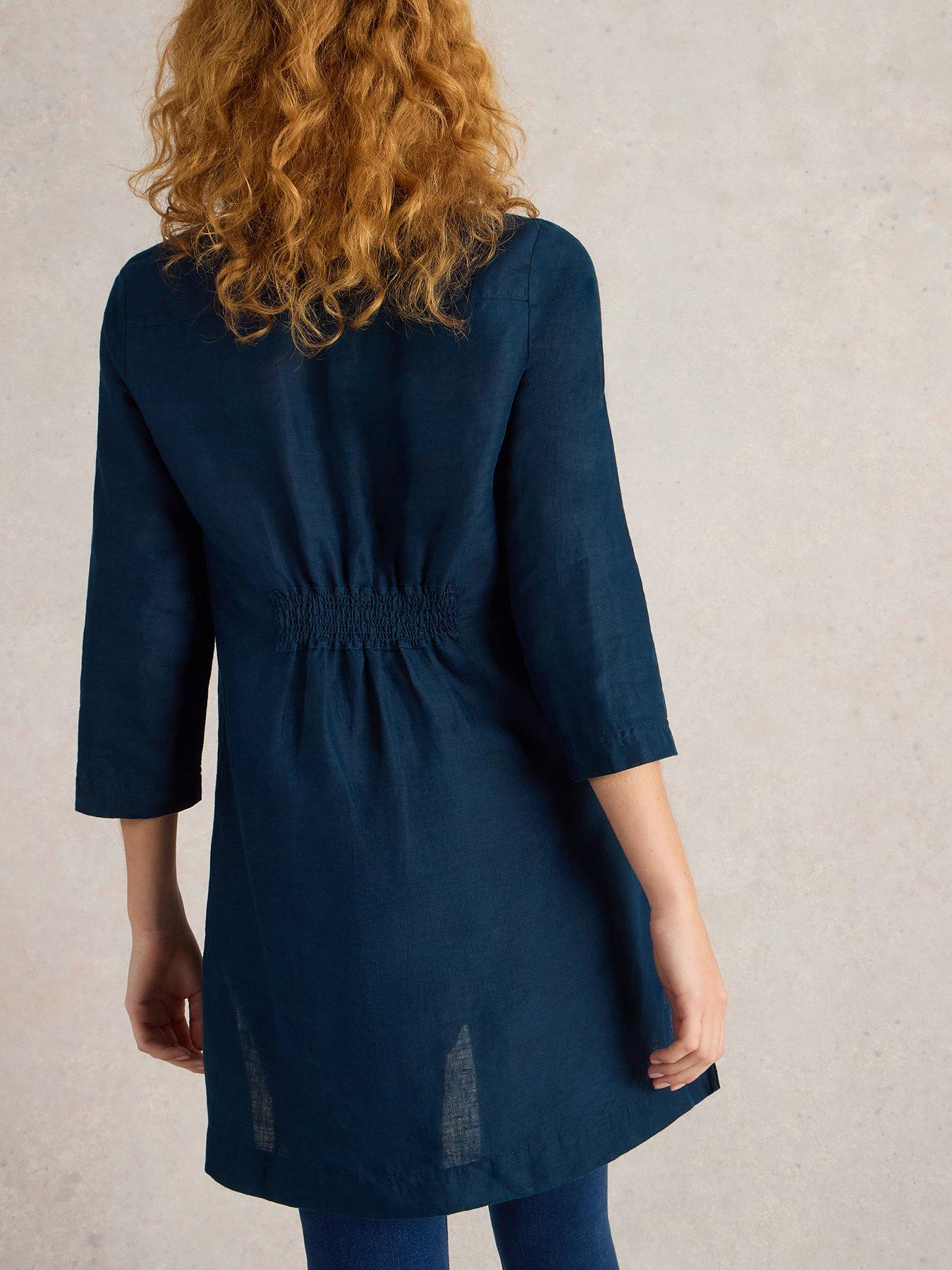  image of white-stuff-blake-linen-tunic-navy