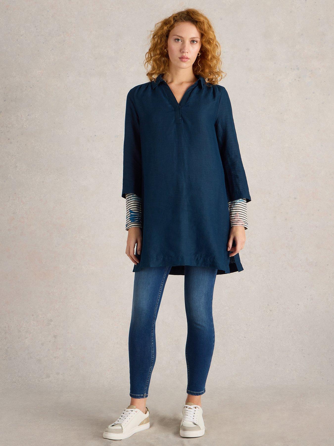  image of white-stuff-blake-linen-tunic-navy