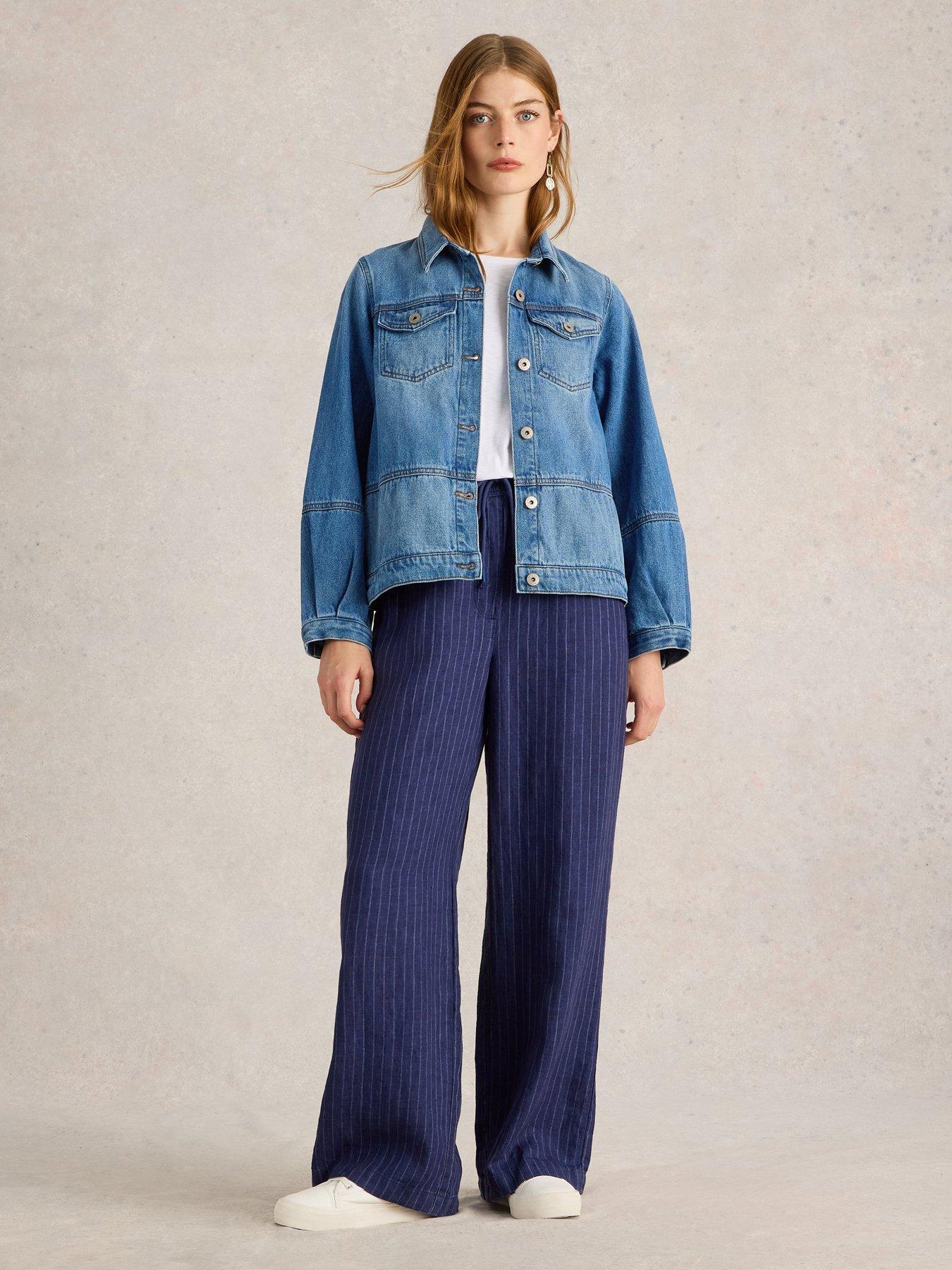 Image 3 of 6 of White Stuff Camille Denim Jacket - Blue