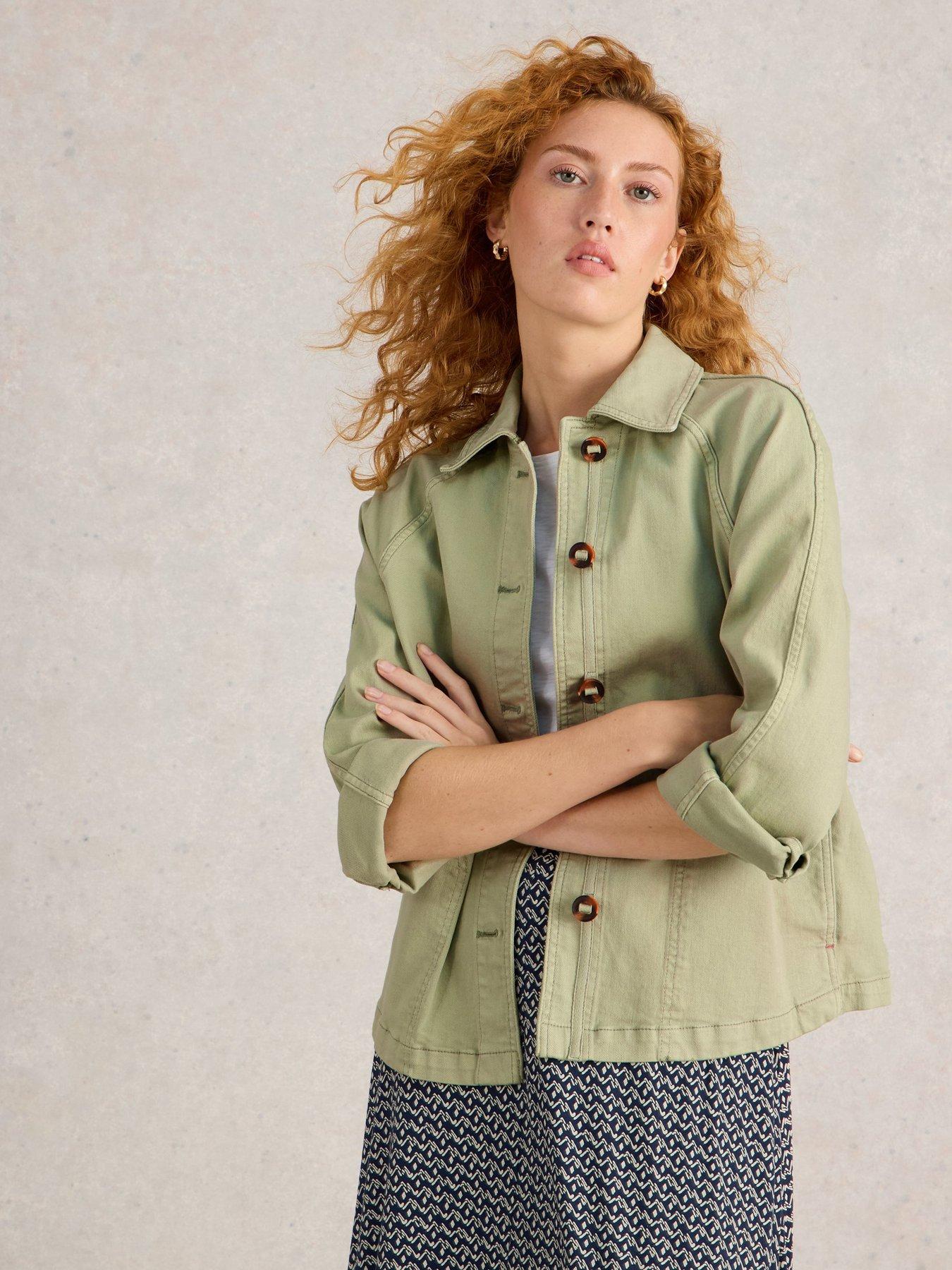undefined Eden Denim Jacket - Green