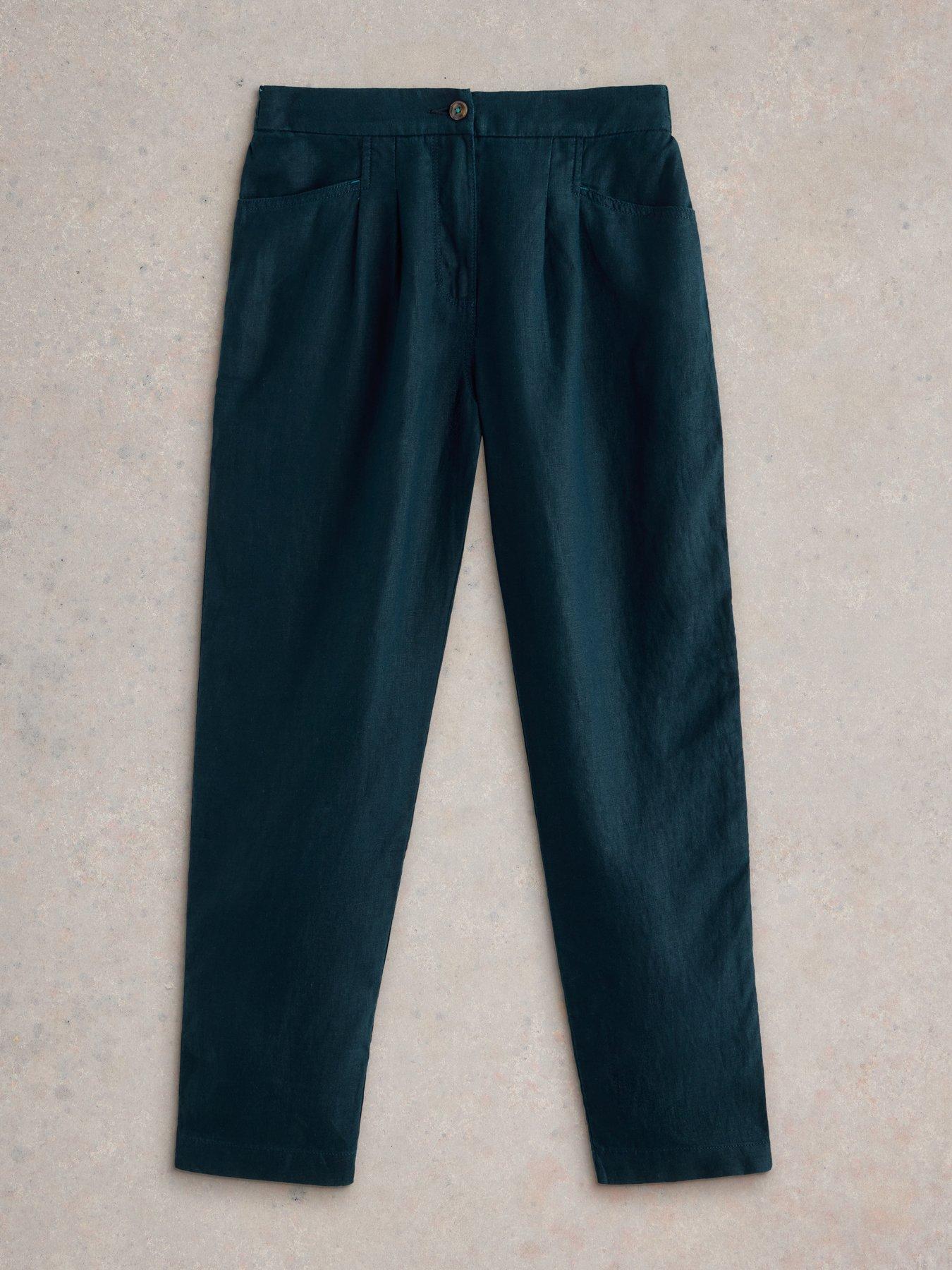  image of white-stuff-rowena-linen-trousers-navy