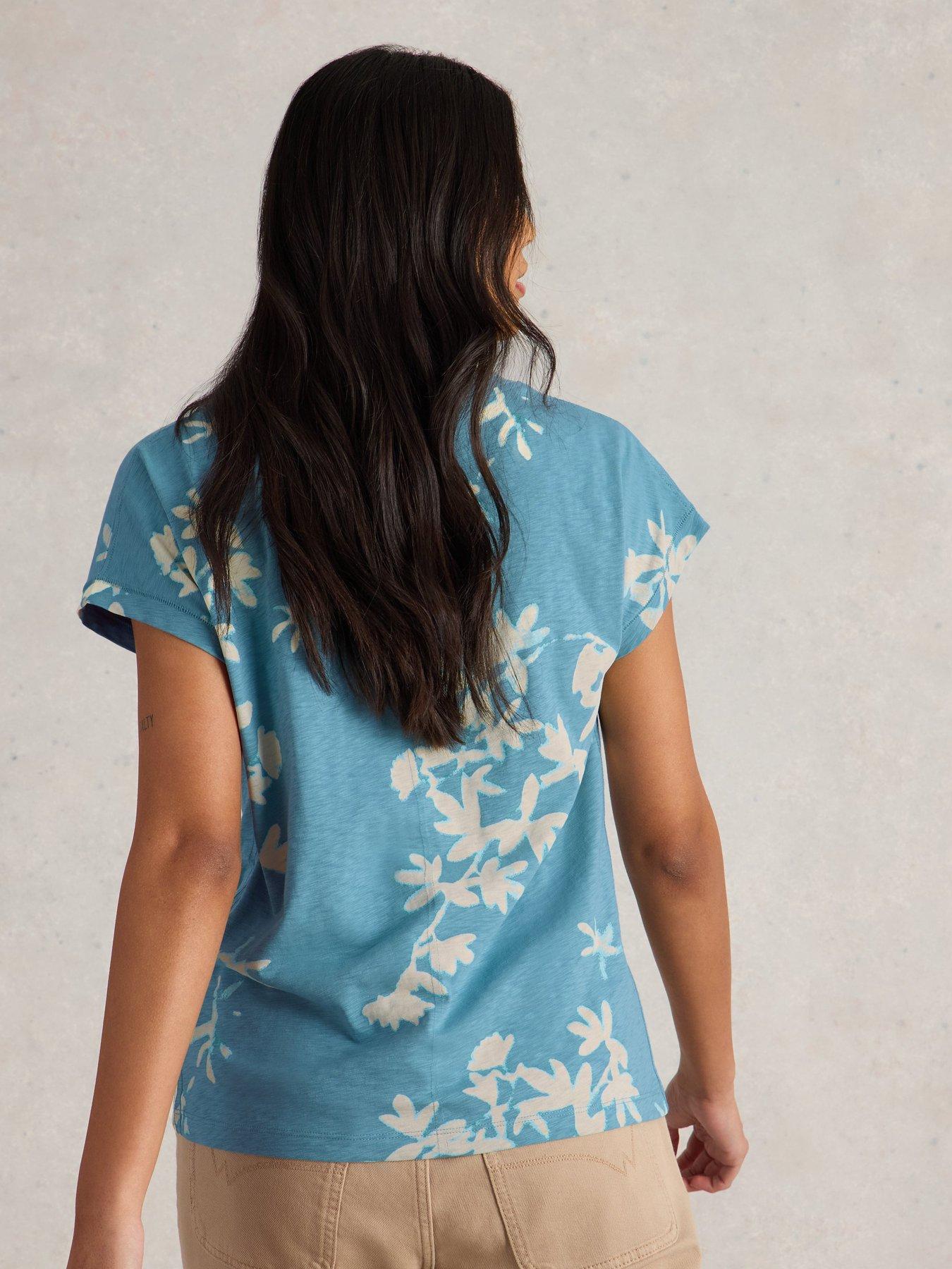  image of white-stuff-nelly-notch-neck-tee-blue