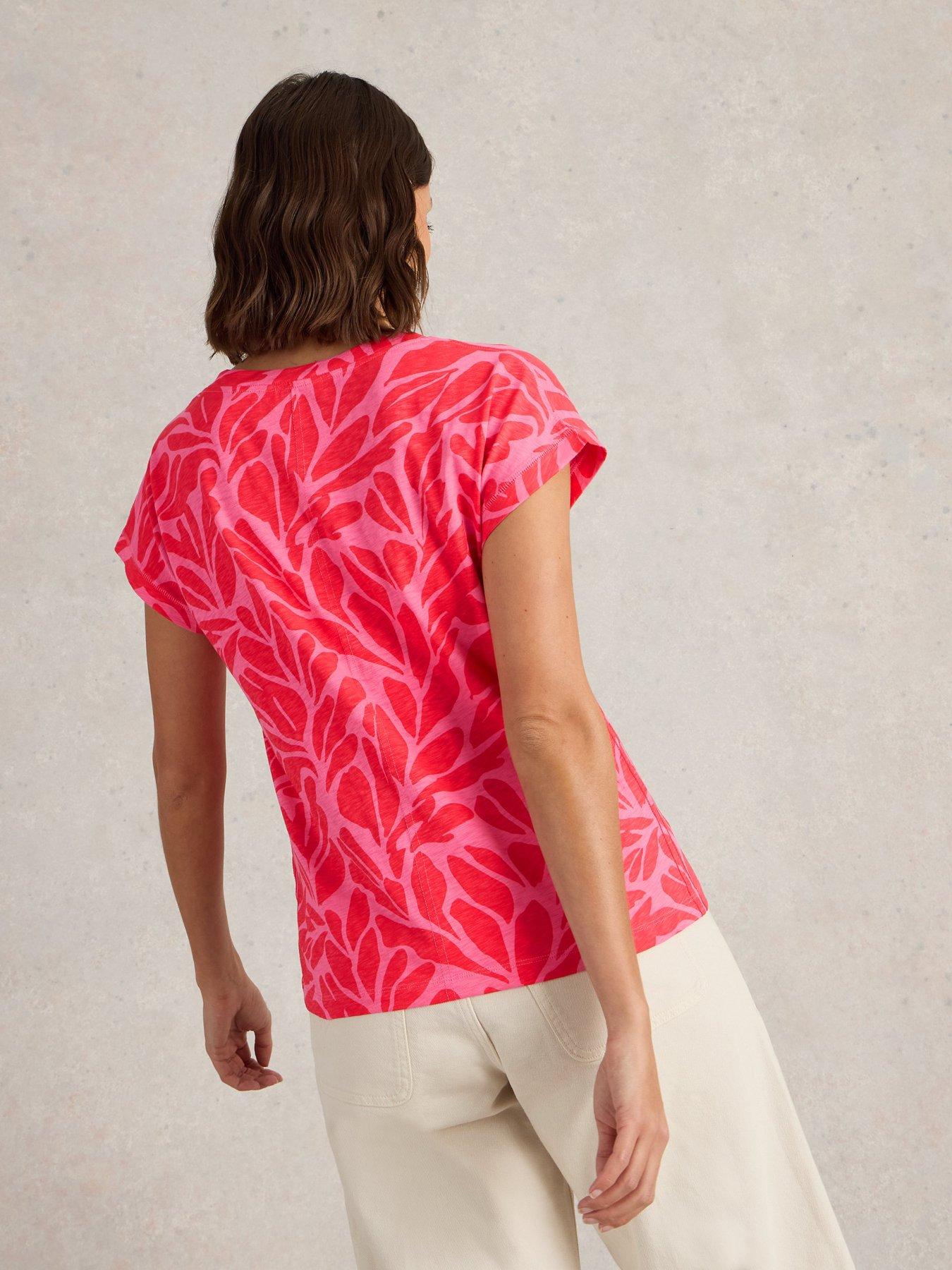  image of white-stuff-nelly-notch-neck-tee-pink