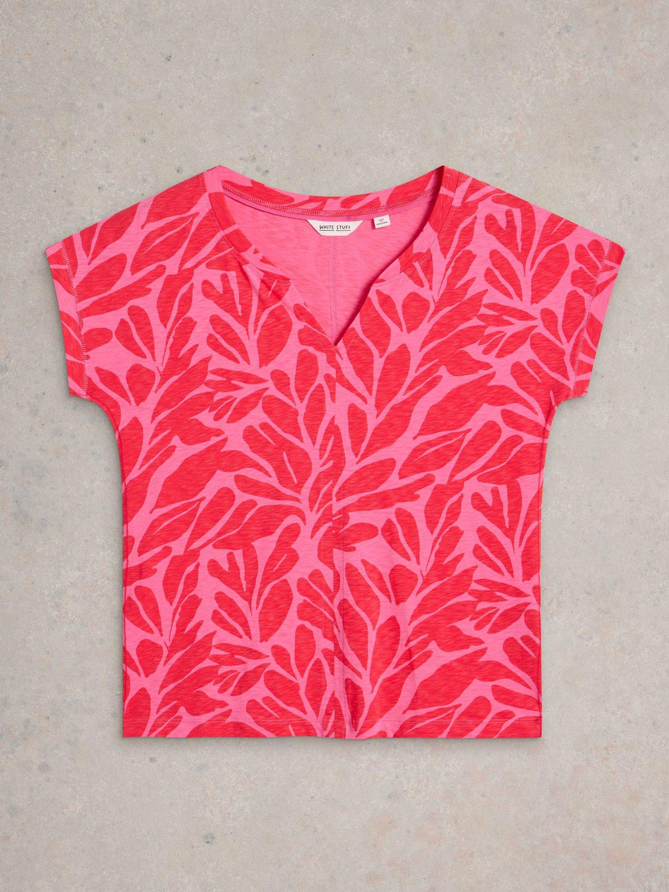  image of white-stuff-nelly-notch-neck-tee-pink