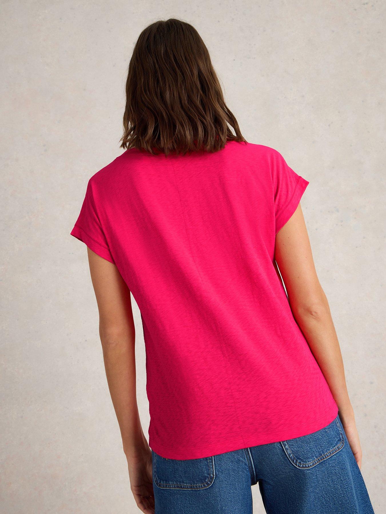  image of white-stuff-nelly-notch-neck-tee-pink